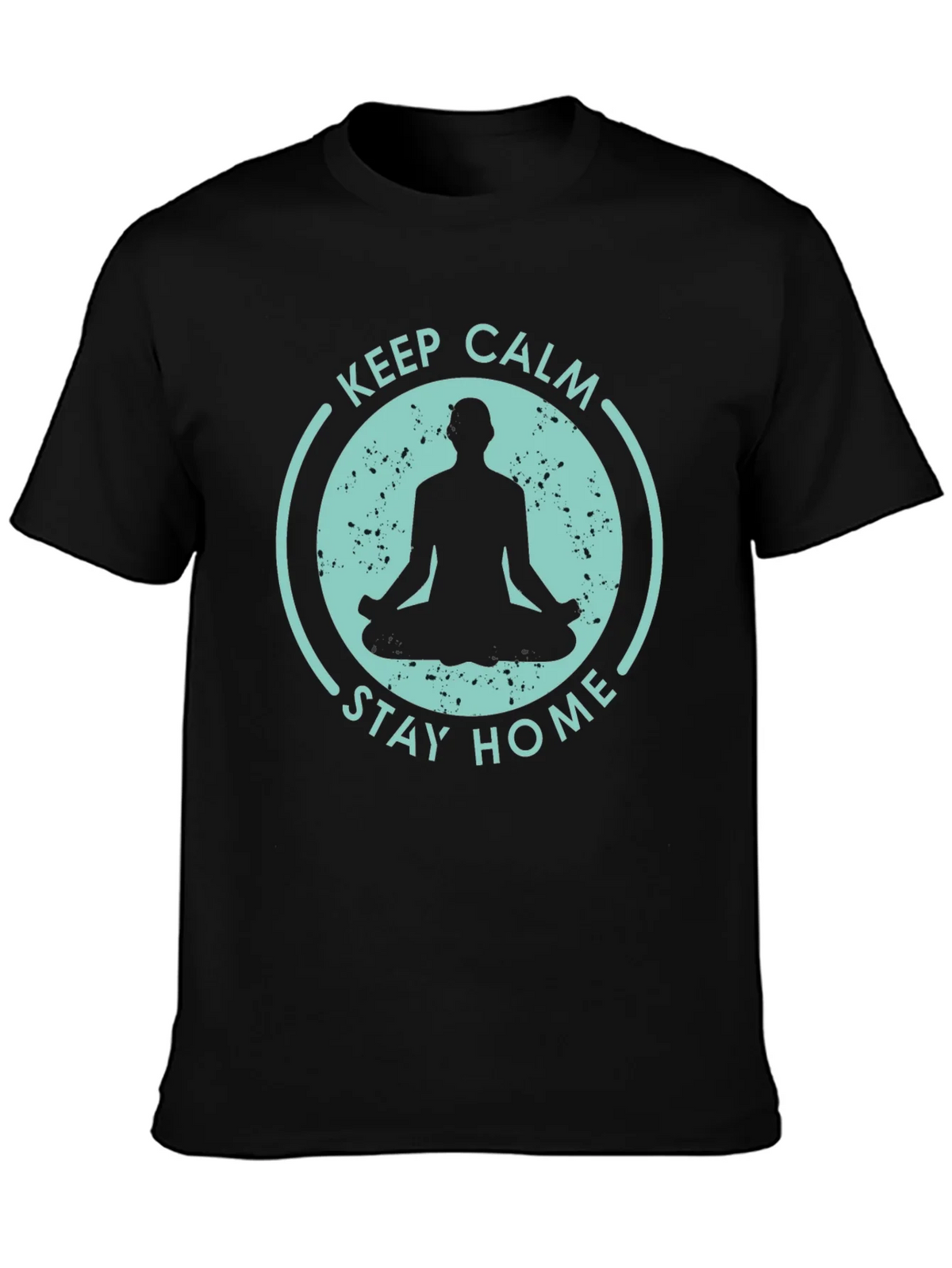 Keep Calm Stay Home T-Shirt - Yoga Meditation Tee product image 1