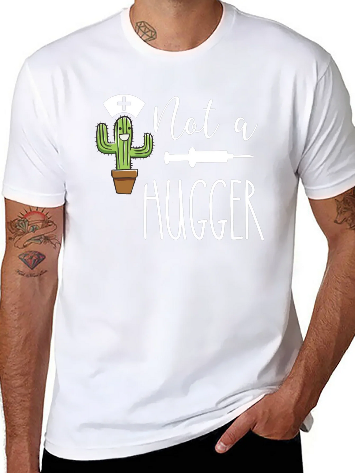 Not a Hugger Novelty T-Shirt product image 7