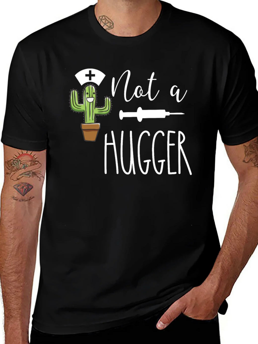 Not a Hugger Novelty T-Shirt product image 1