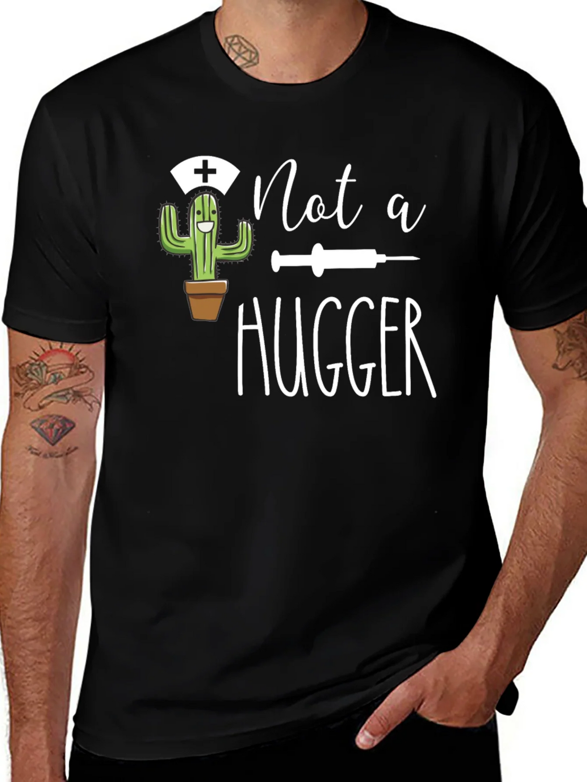 Not a Hugger Novelty T-Shirt product image 1