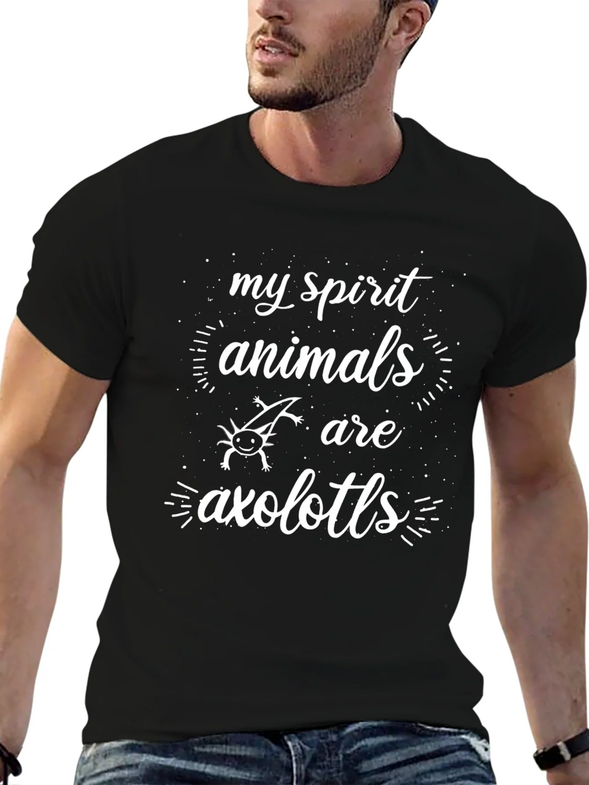 Axolotl Spirit Animal Graphic Tee - Unisex product image 6