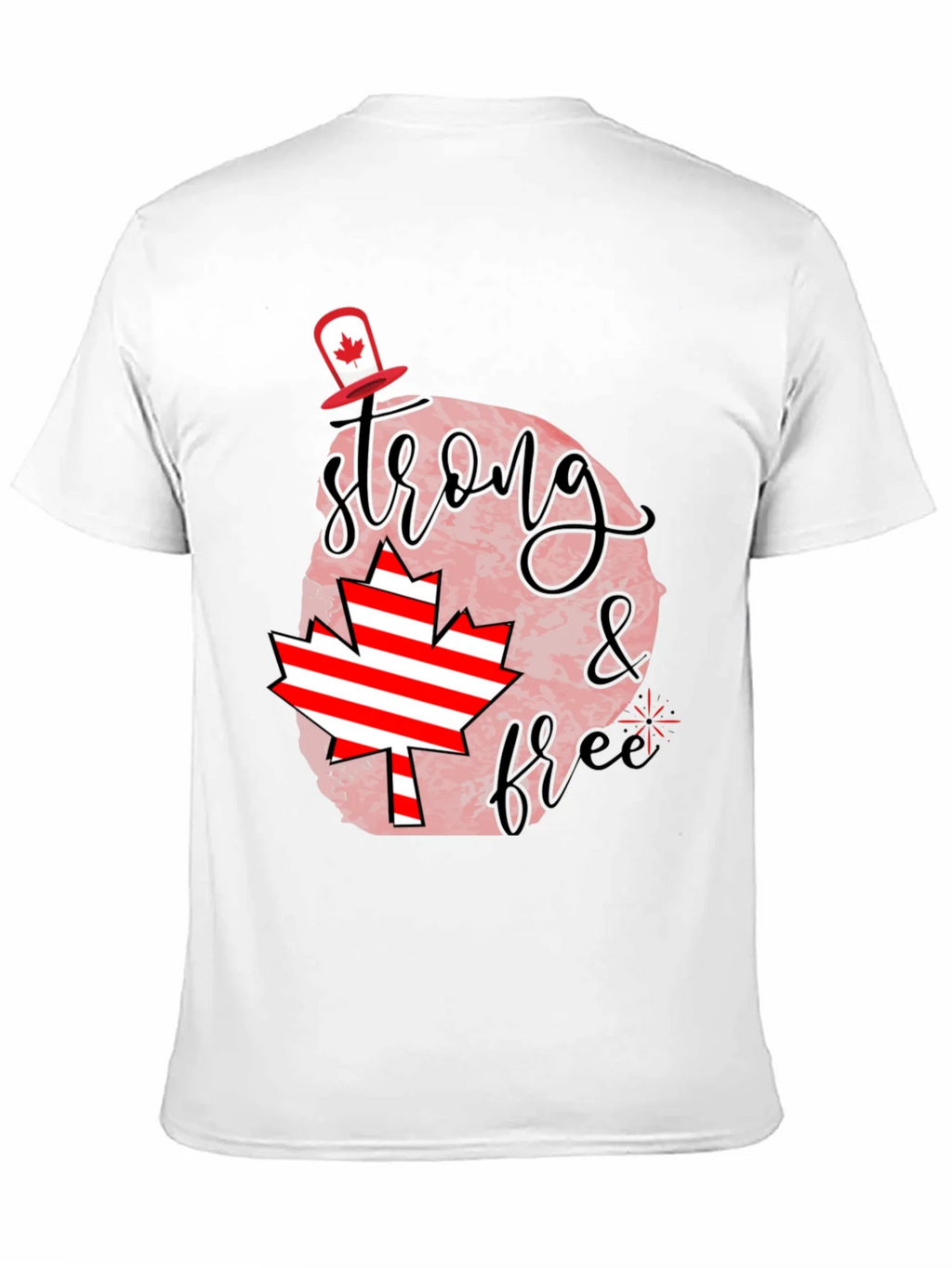 Canada Day Tee: Strong & Free Graphic T-Shirt product image 10