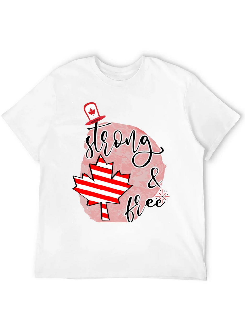 Canada Day Tee: Strong & Free Graphic T-Shirt product image 11