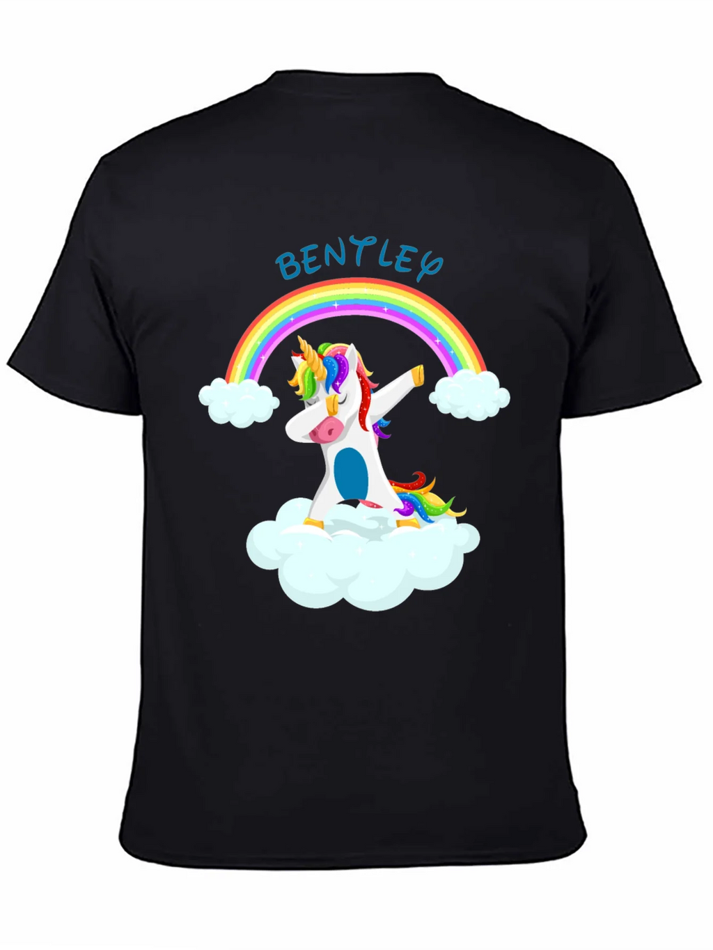 Unicorn Dabbing on Cloud T-Shirt - Bentley product image 4