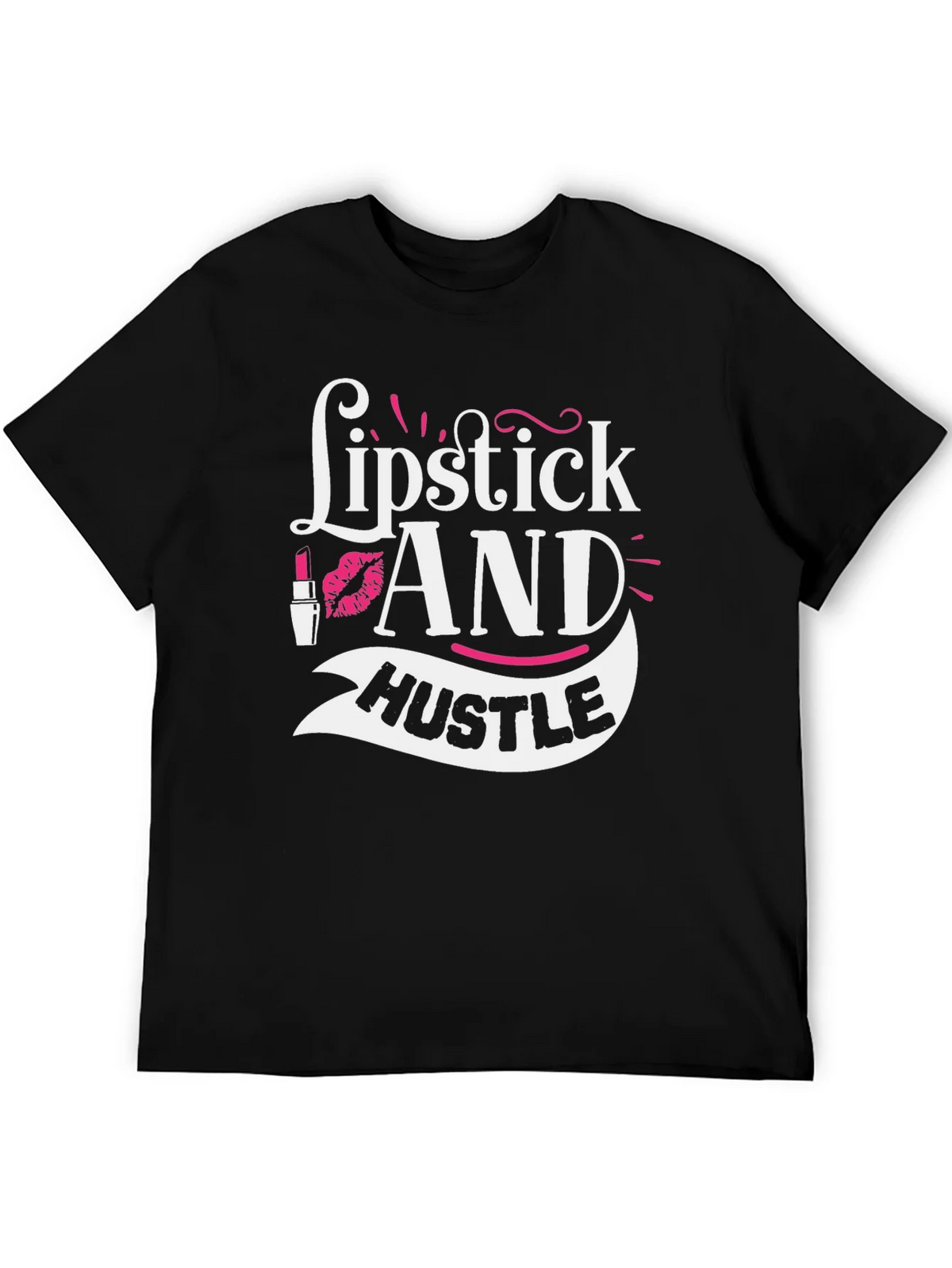 Lipstick and Hustle Graphic Tee - Black product image 5