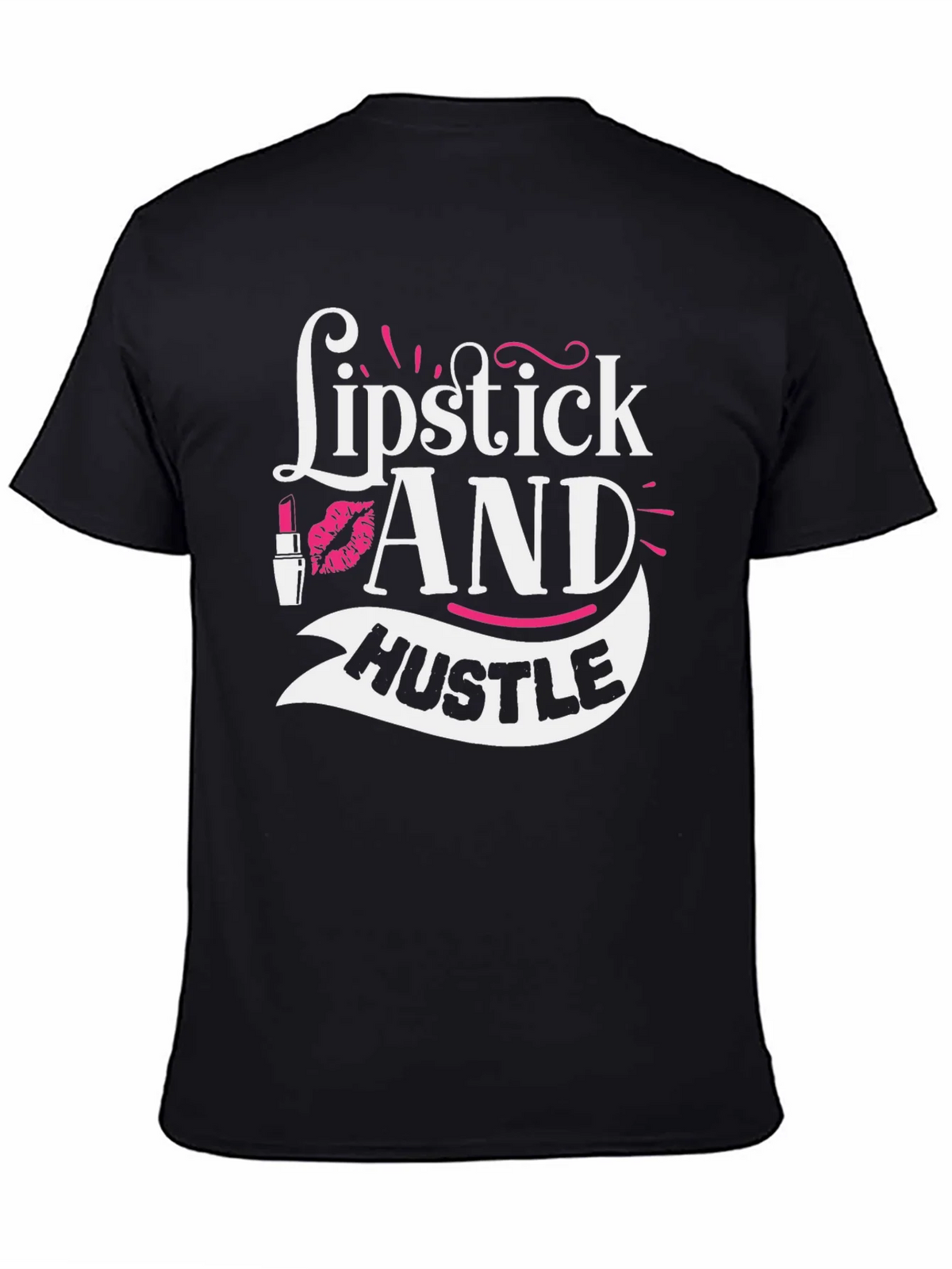 Lipstick and Hustle Graphic Tee - Black product image 4