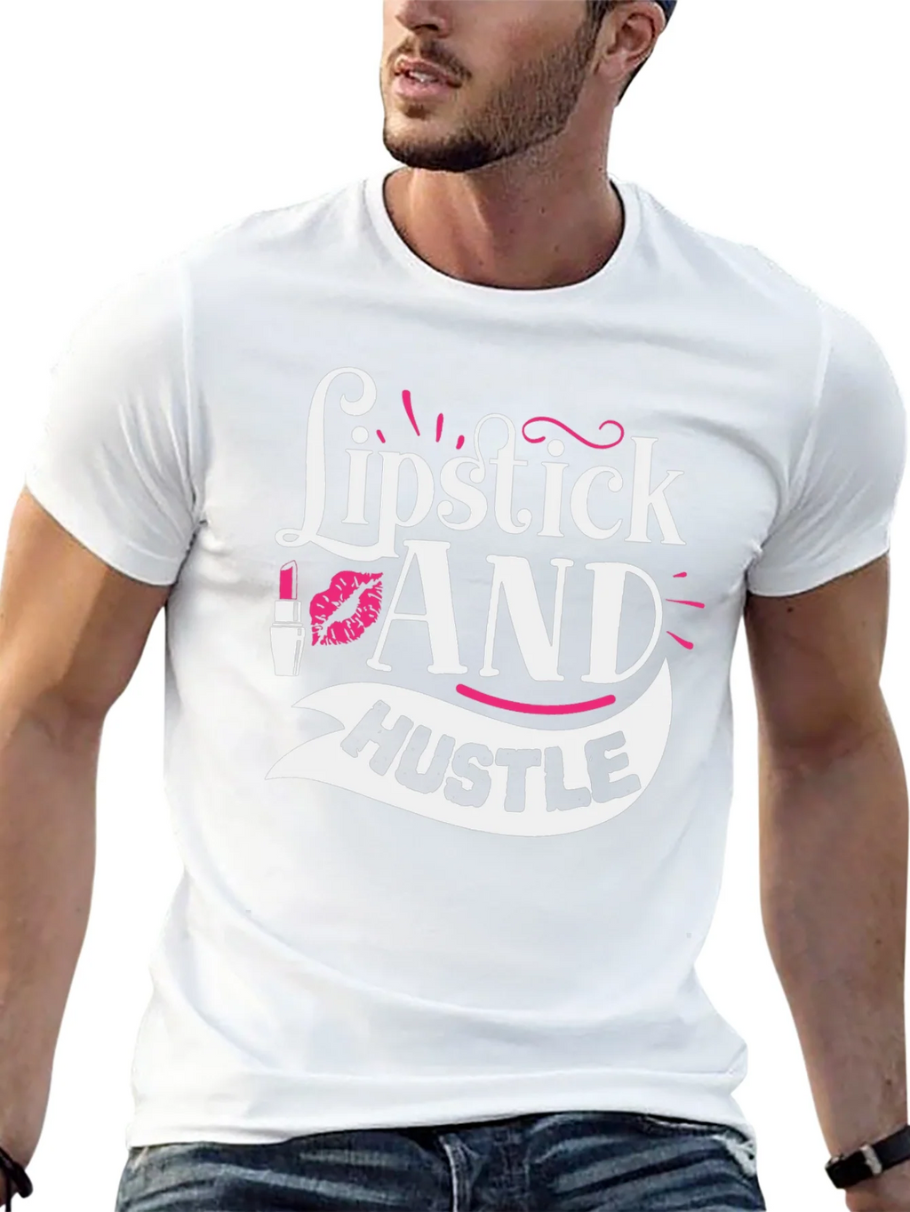 Lipstick and Hustle Graphic Tee - Black product image 12