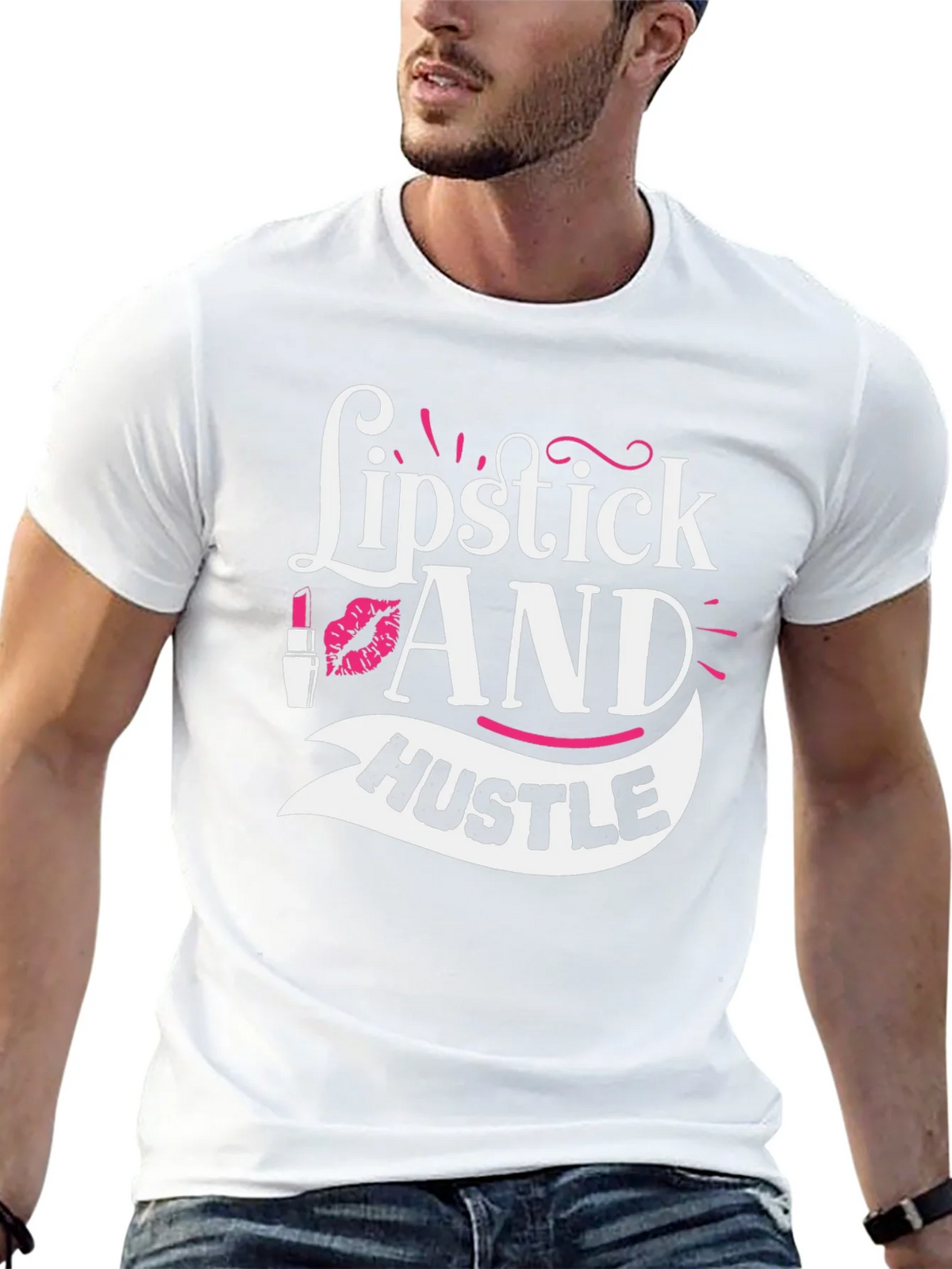 Lipstick and Hustle Graphic Tee - Black product image 12
