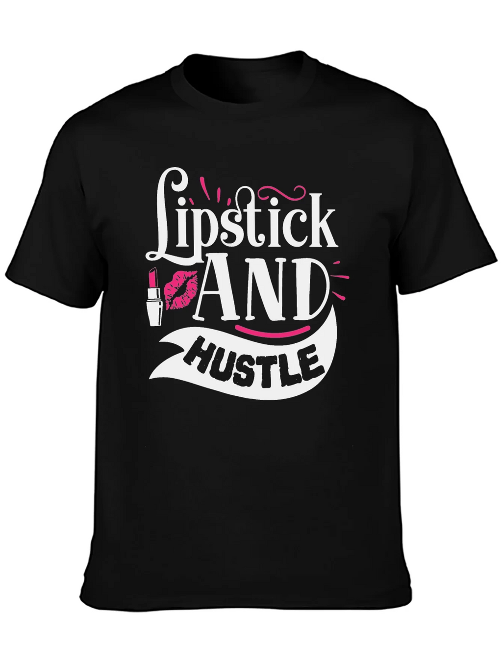 Lipstick and Hustle Graphic Tee - Black product image 3