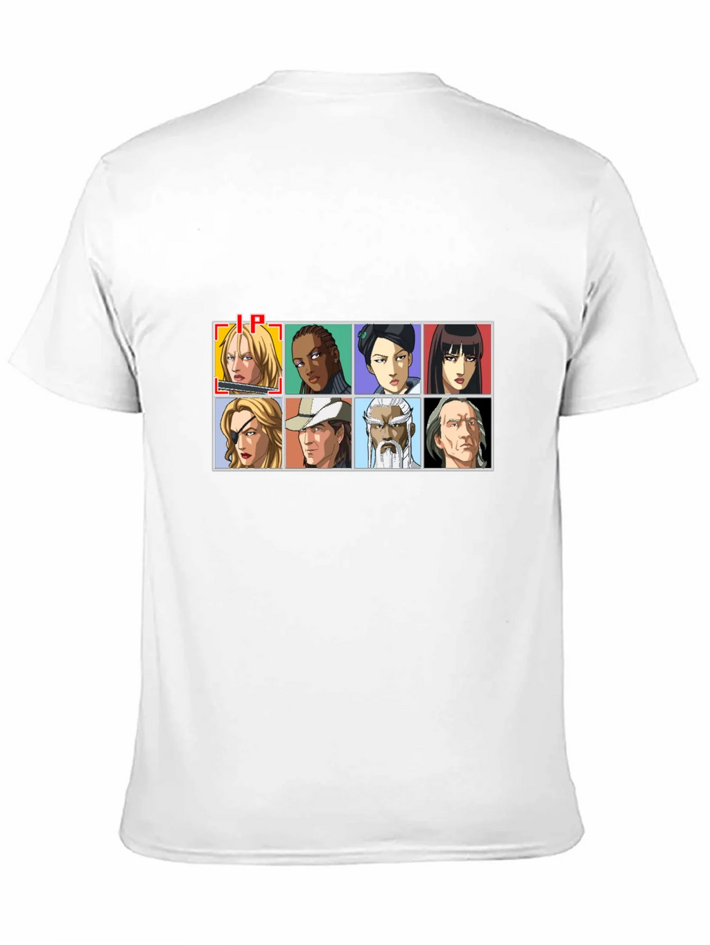 Anime Character Grid Black T-Shirt product image 10