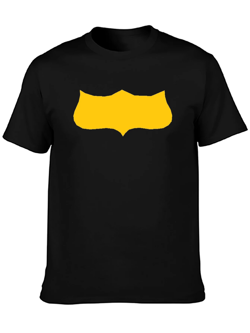 Black T-Shirt with Gold Shield Graphic product image 3