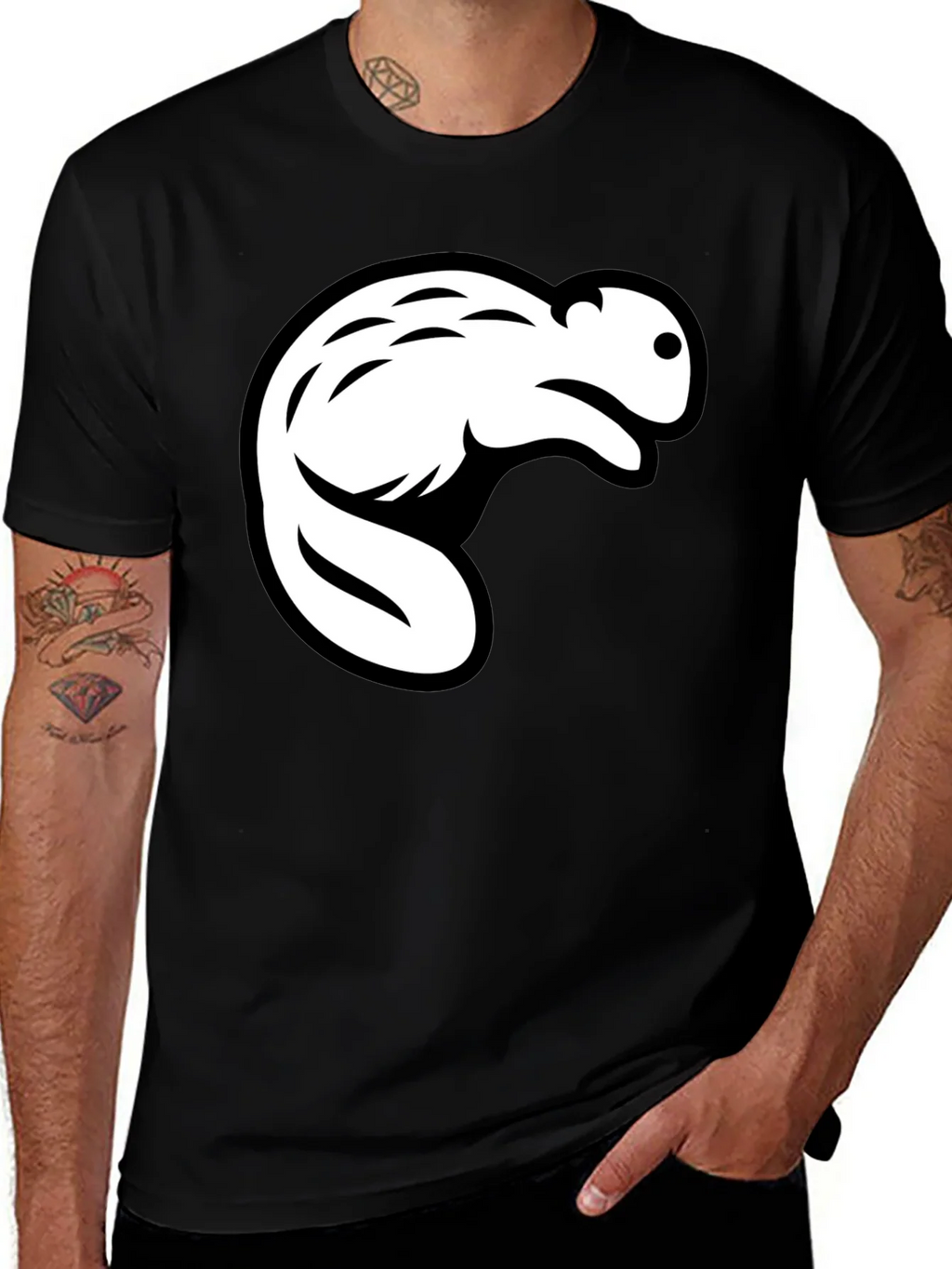 Beaver Graphic Tee - Mens Black T-Shirt product image 1