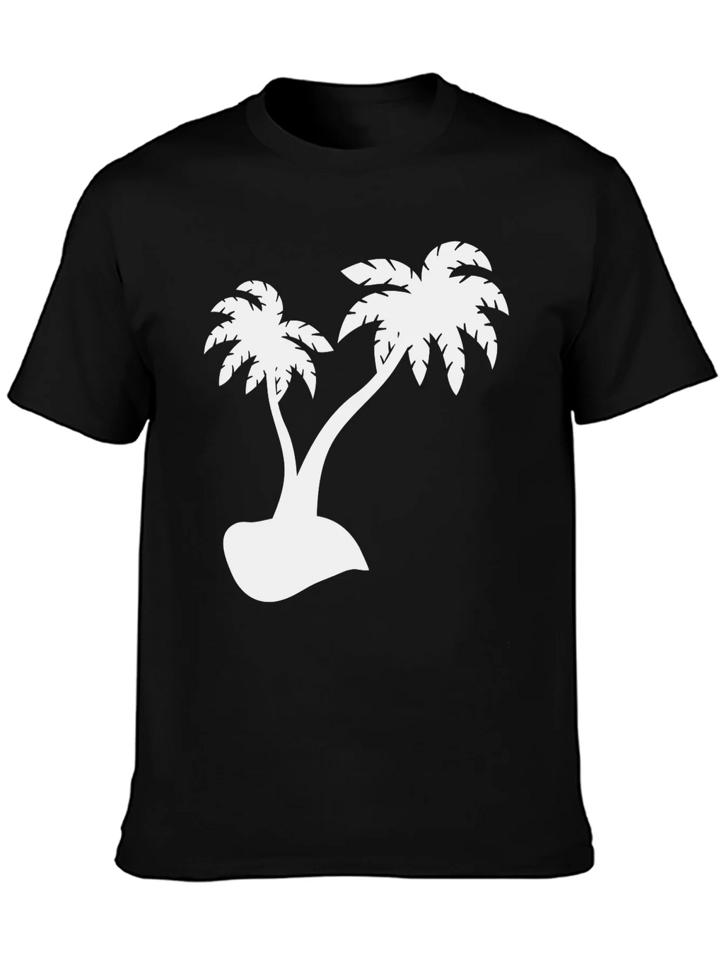Palm Tree Graphic Tee - Black Tropical Vibes product image 3