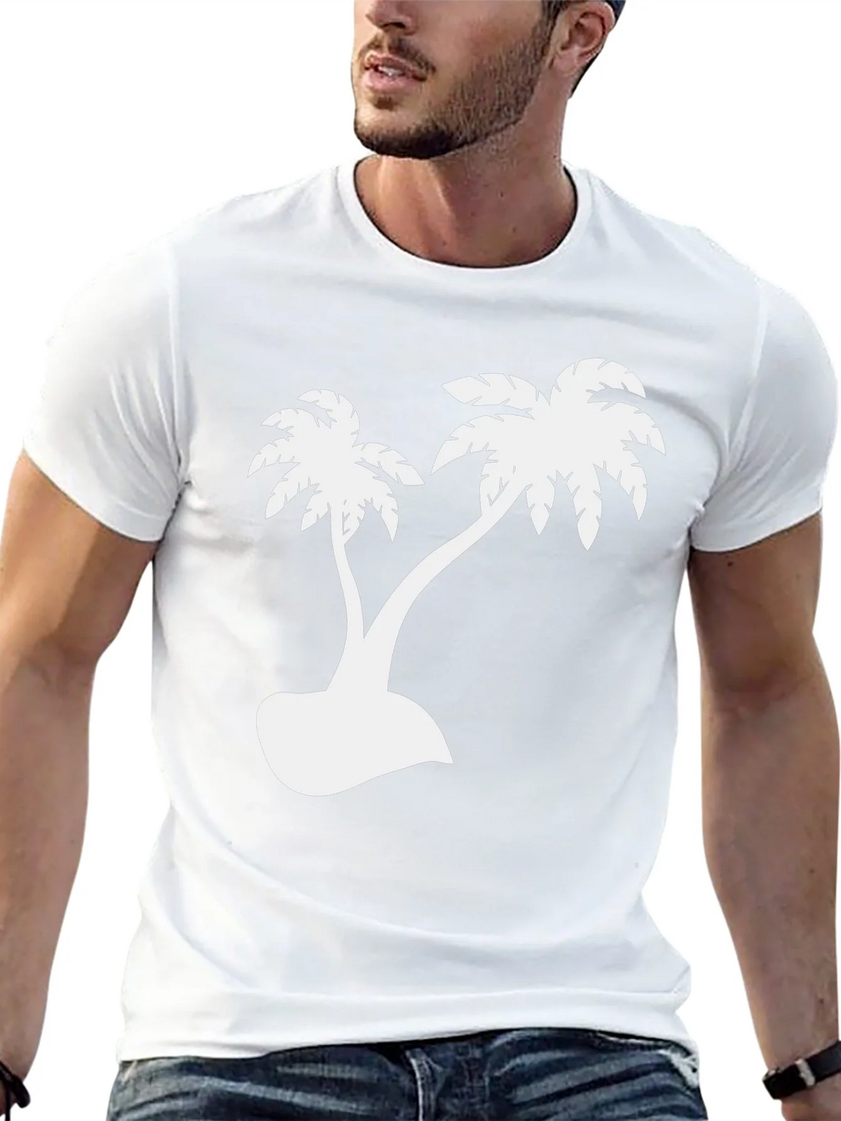 Palm Tree Graphic Tee - Black Tropical Vibes product image 12