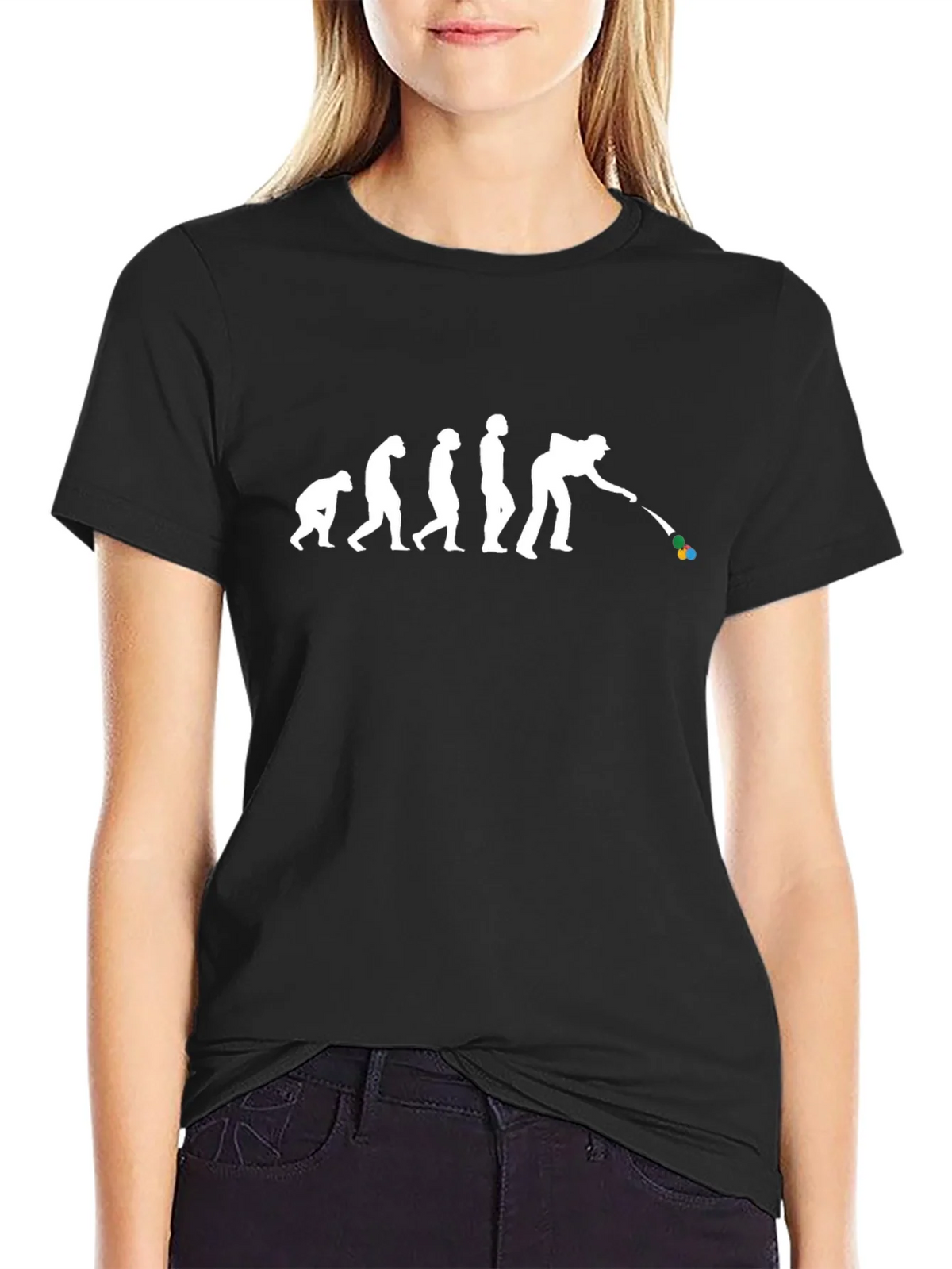 Evolution of Billiards T-Shirt - Black product image 2