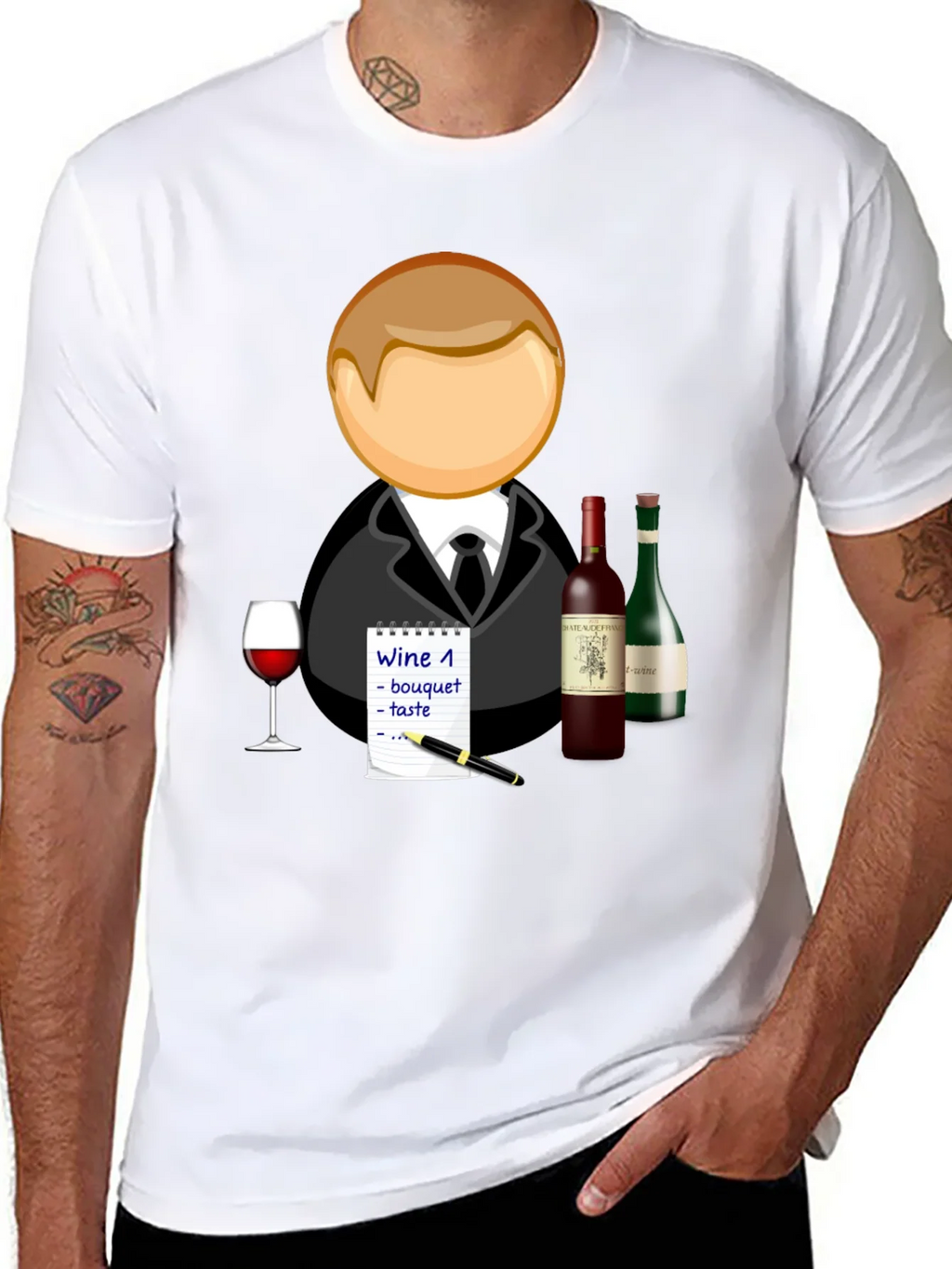 Wine Tasting T-Shirt - Connoisseur Design product image 7