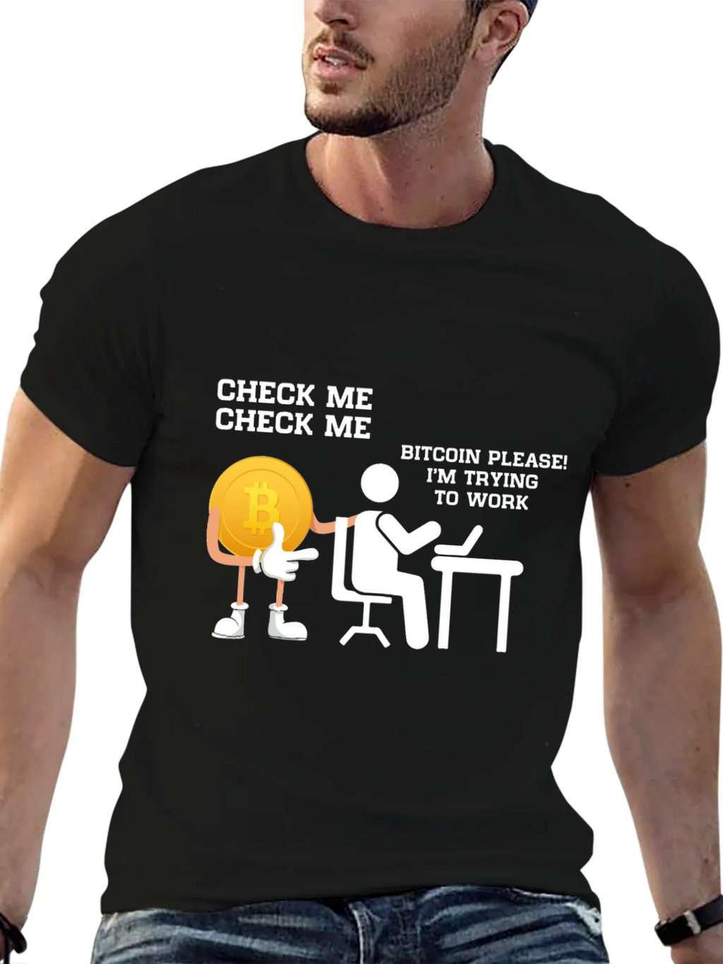 Check Me Bitcoin T-Shirt product image 6