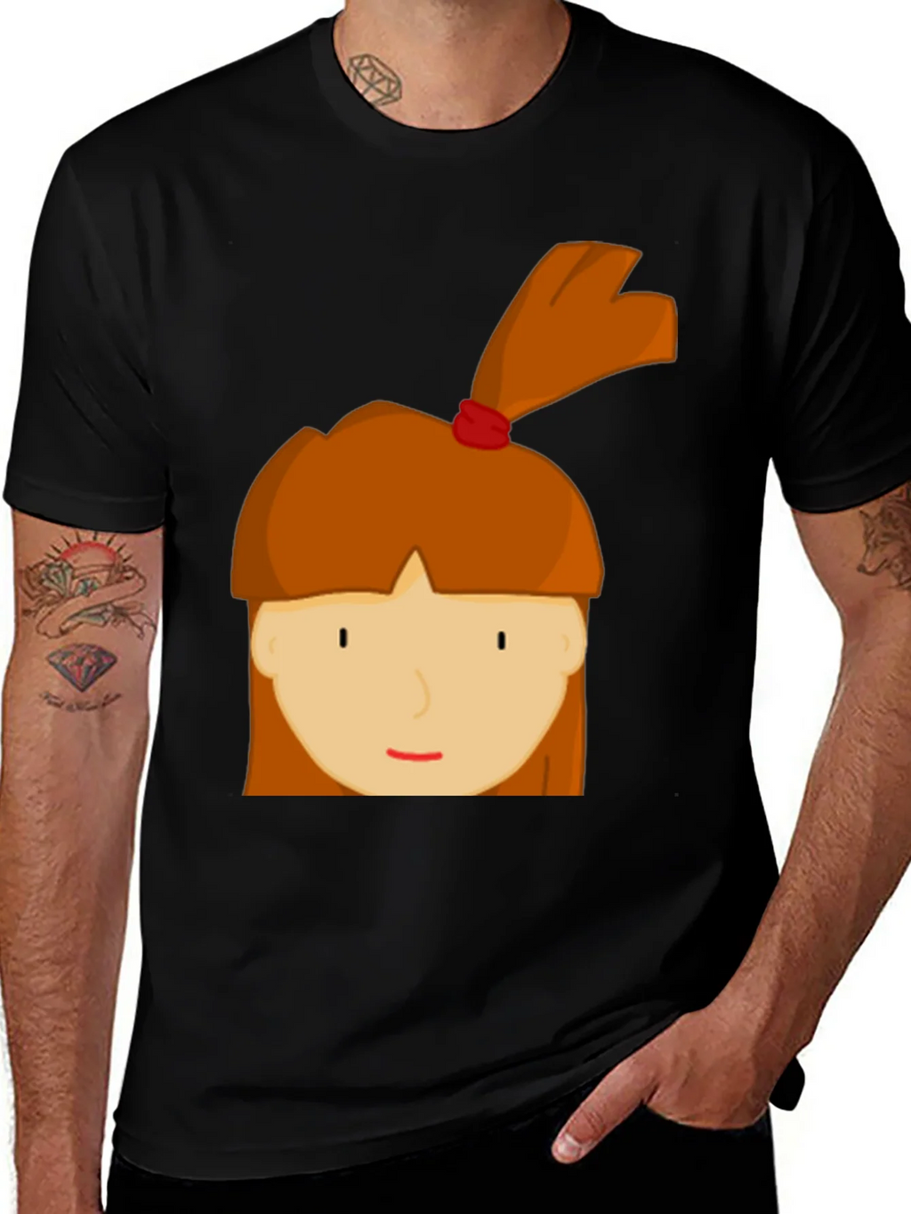 Cartoon Girl Graphic Tee - Fun & Casual Style product image 1