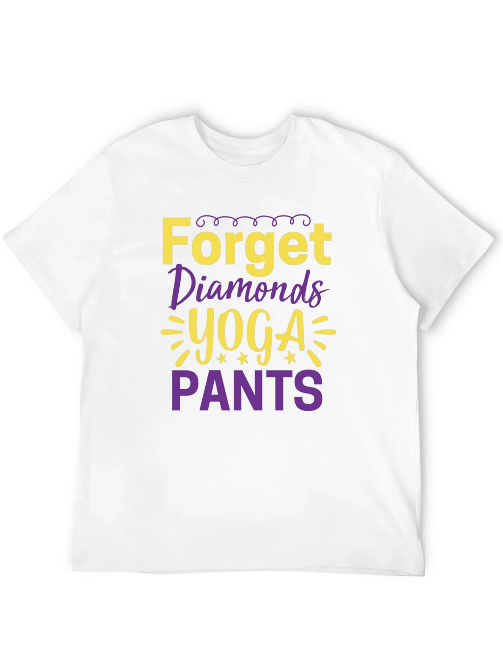 Forget Diamonds Yoga Pants Graphic Tee product image 5