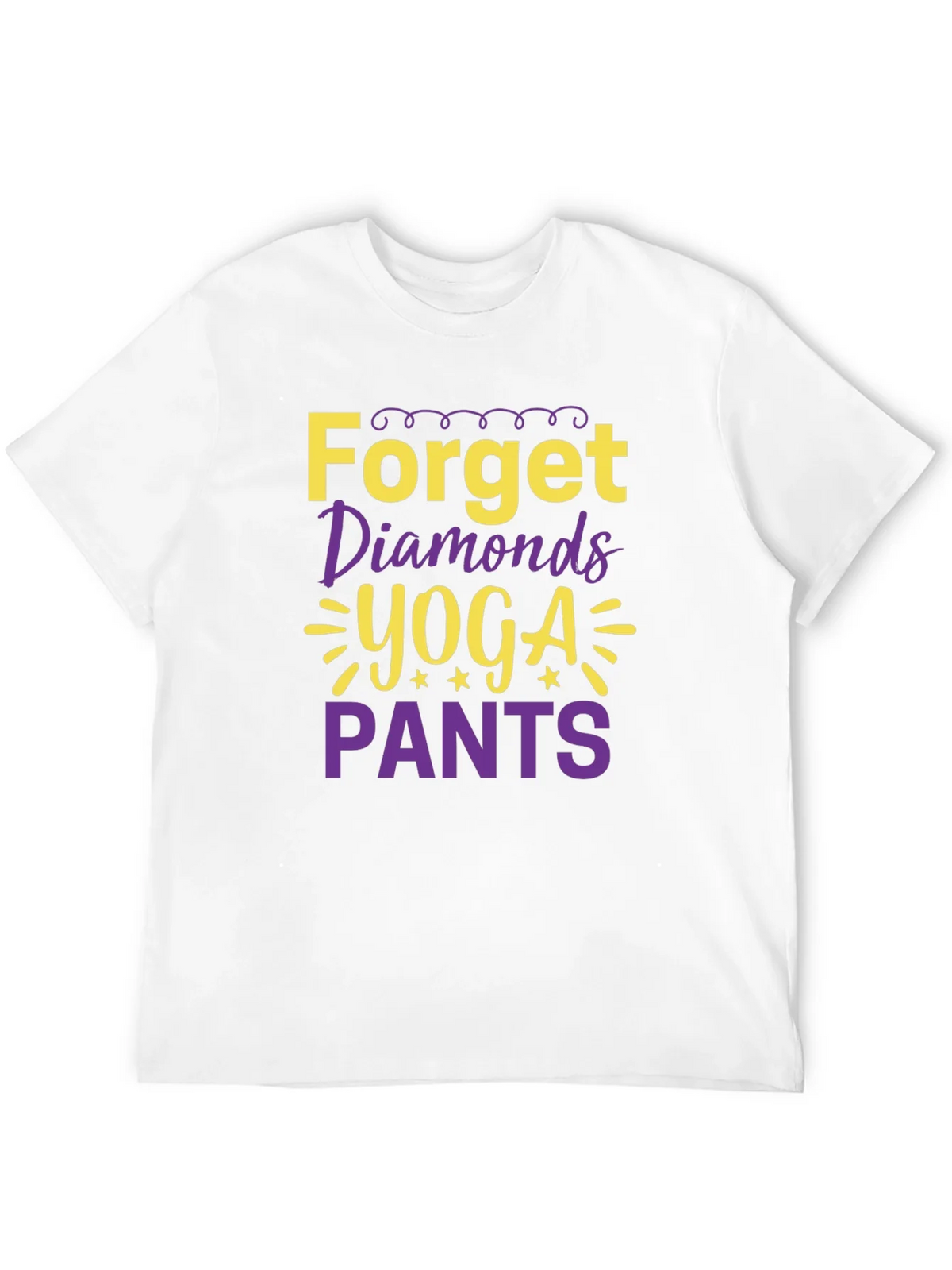 Forget Diamonds Yoga Pants Graphic Tee product image 5