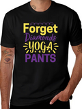 Forget Diamonds Yoga Pants Graphic Tee product image 1
