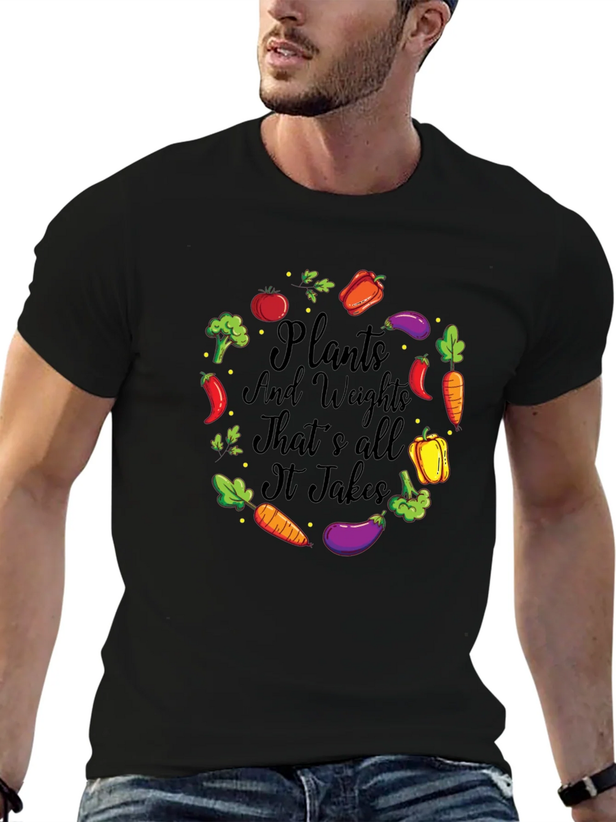 Plants and Weights Graphic T-Shirt product image 6