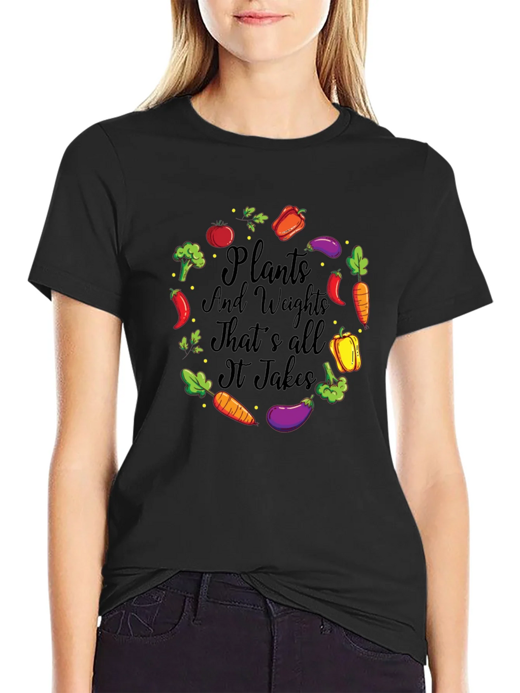 Plants and Weights Graphic T-Shirt product image 2