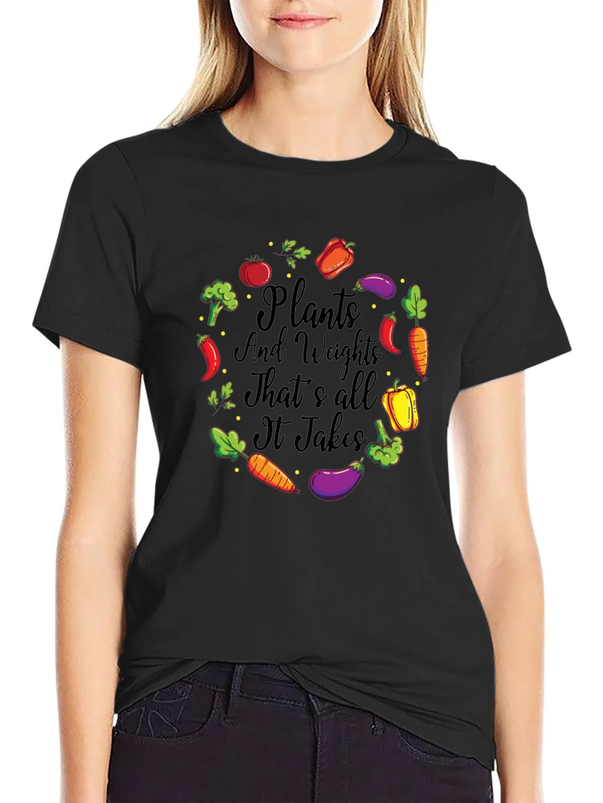 Plants and Weights Graphic T-Shirt product image 2