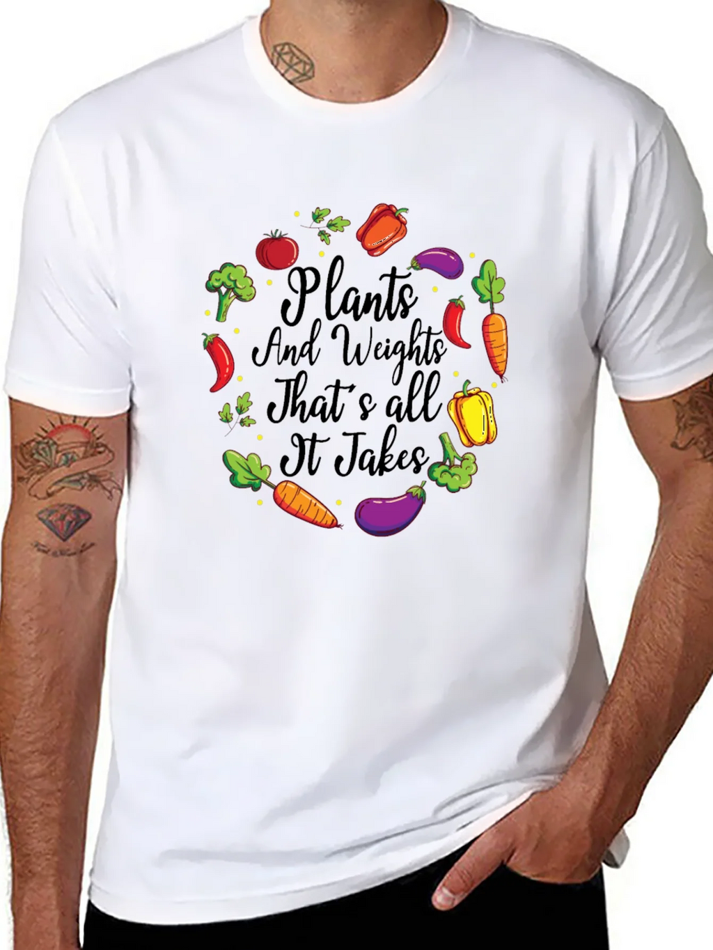 Plants and Weights Graphic T-Shirt product image 7