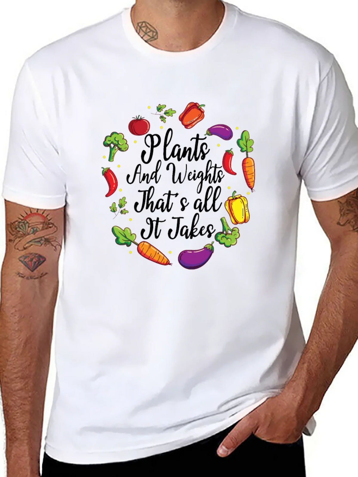 Plants and Weights Graphic T-Shirt product image 7