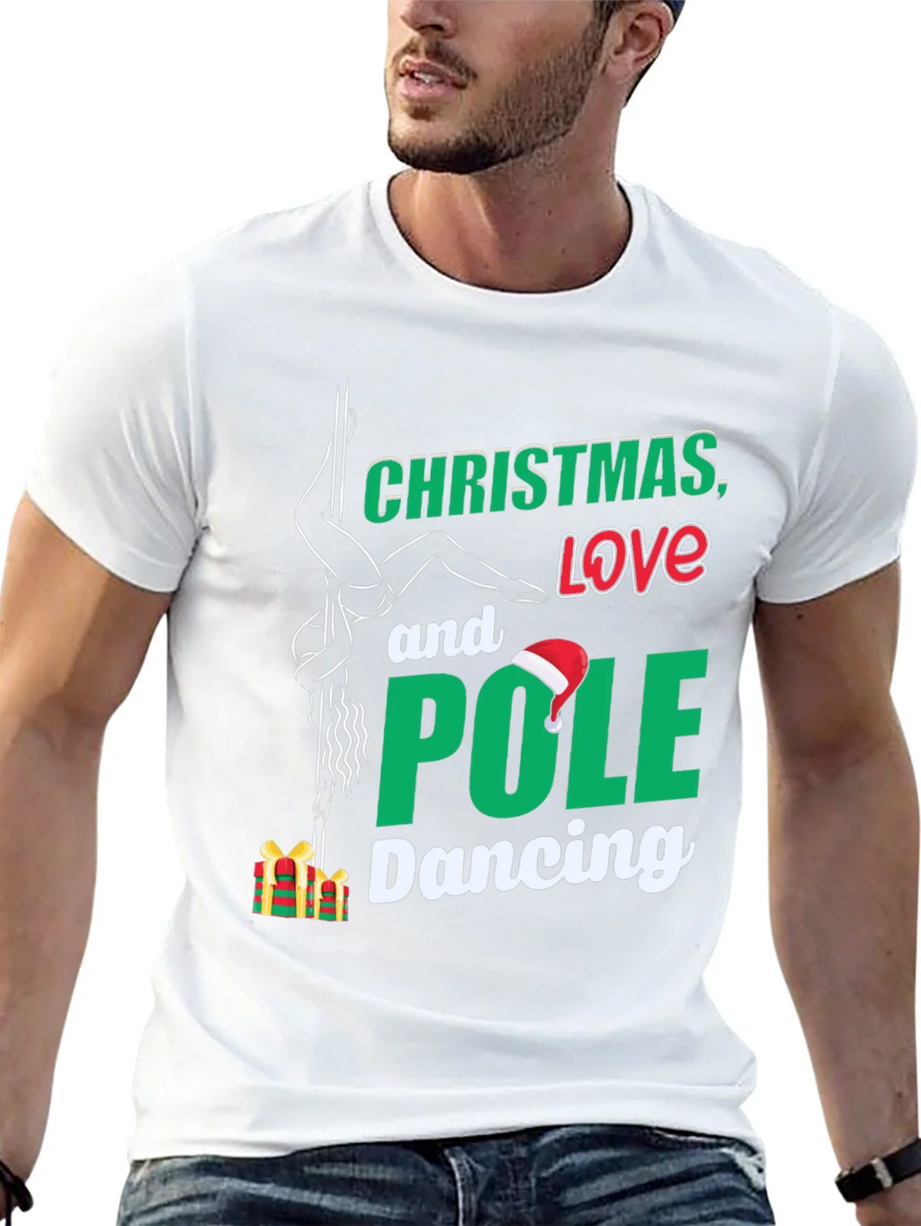 Christmas Love Pole Dancing T-Shirt