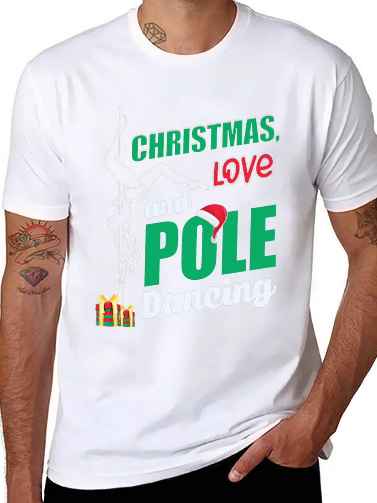 Christmas Love Pole Dancing T-Shirt