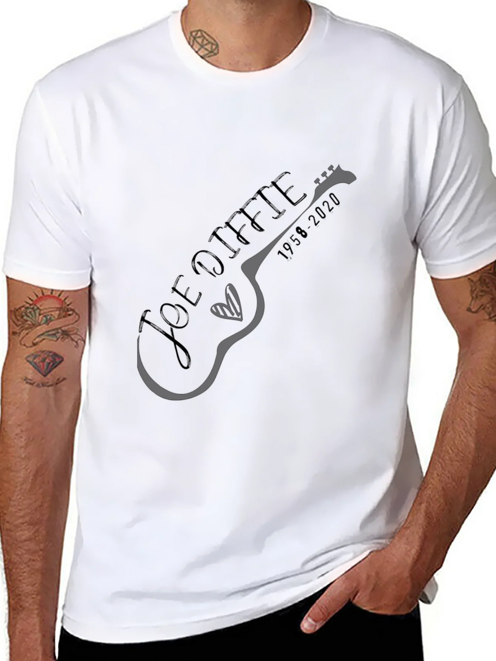 Joe Diffie Memorial Guitar T-Shirt product image 7