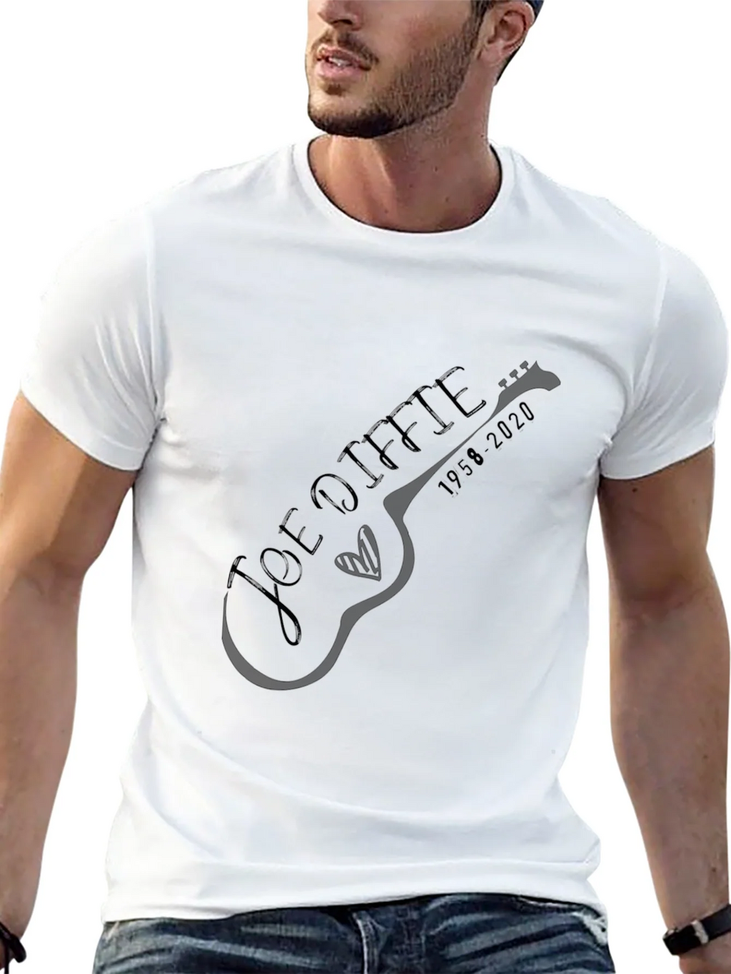 Joe Diffie Memorial Guitar T-Shirt product image 12