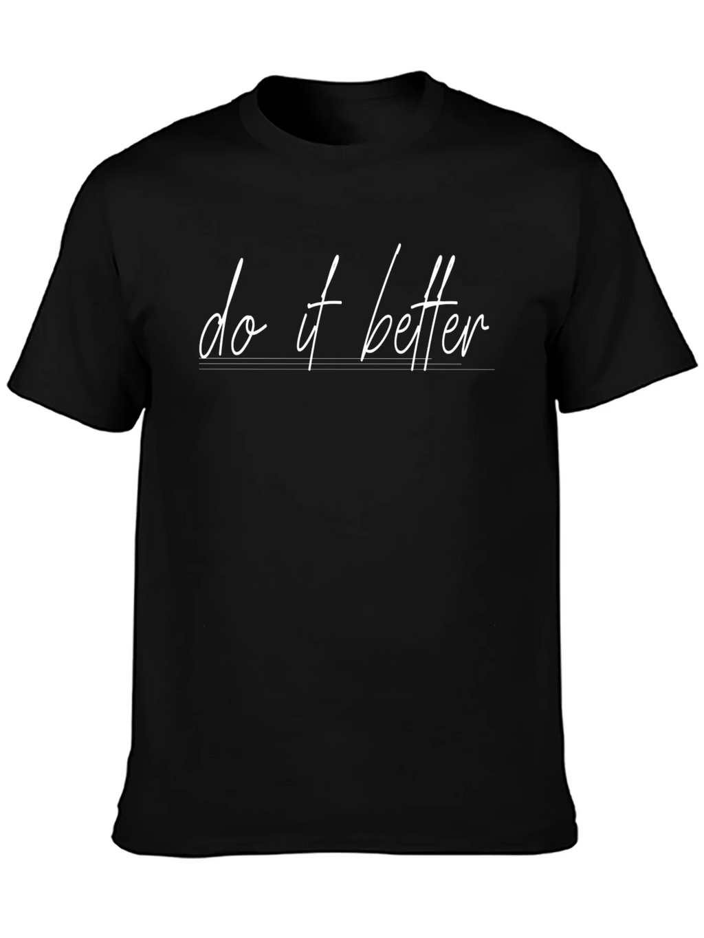 Do It Better Black Graphic T-Shirt product image 2