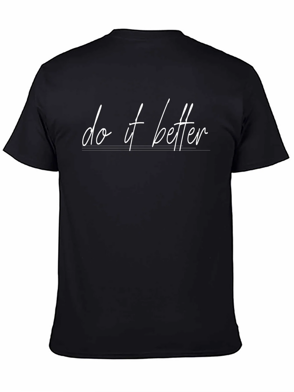 Do It Better Black Graphic T-Shirt product image 3