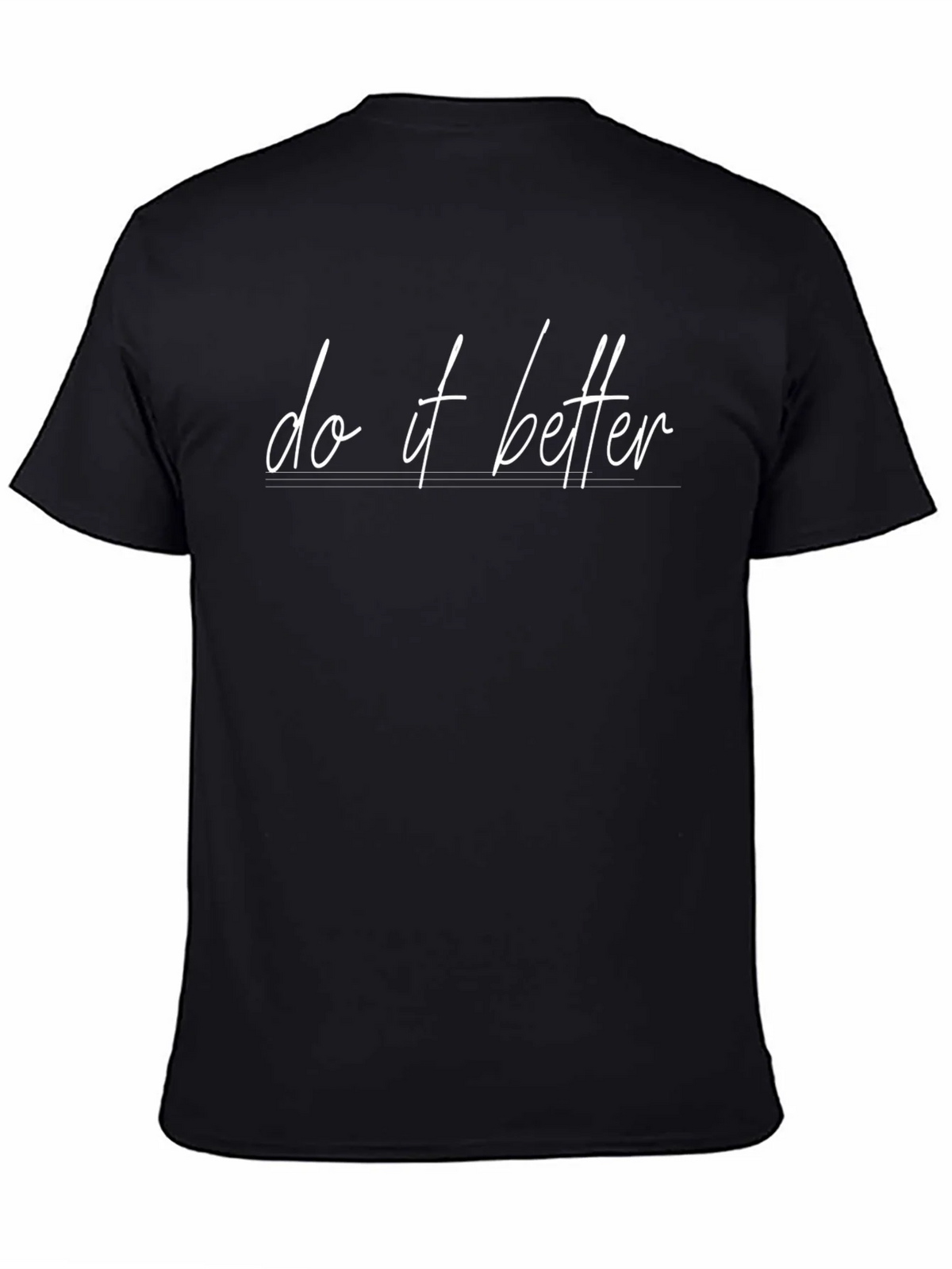 Do It Better Black Graphic T-Shirt product image 3