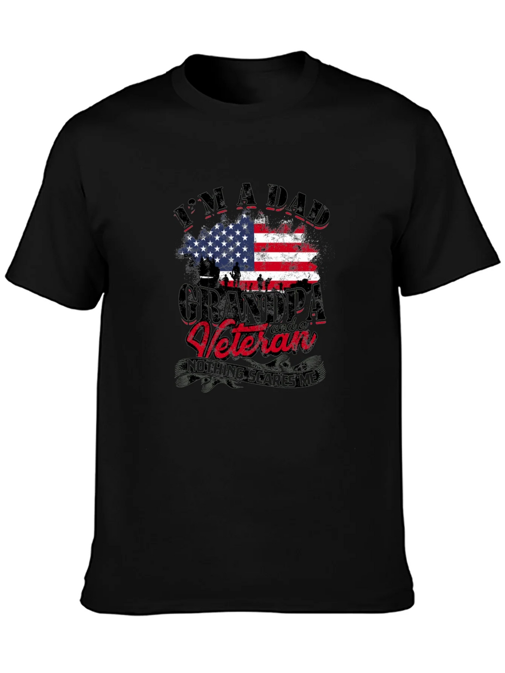 Dad Grandpa Veteran Graphic Tee product image 3