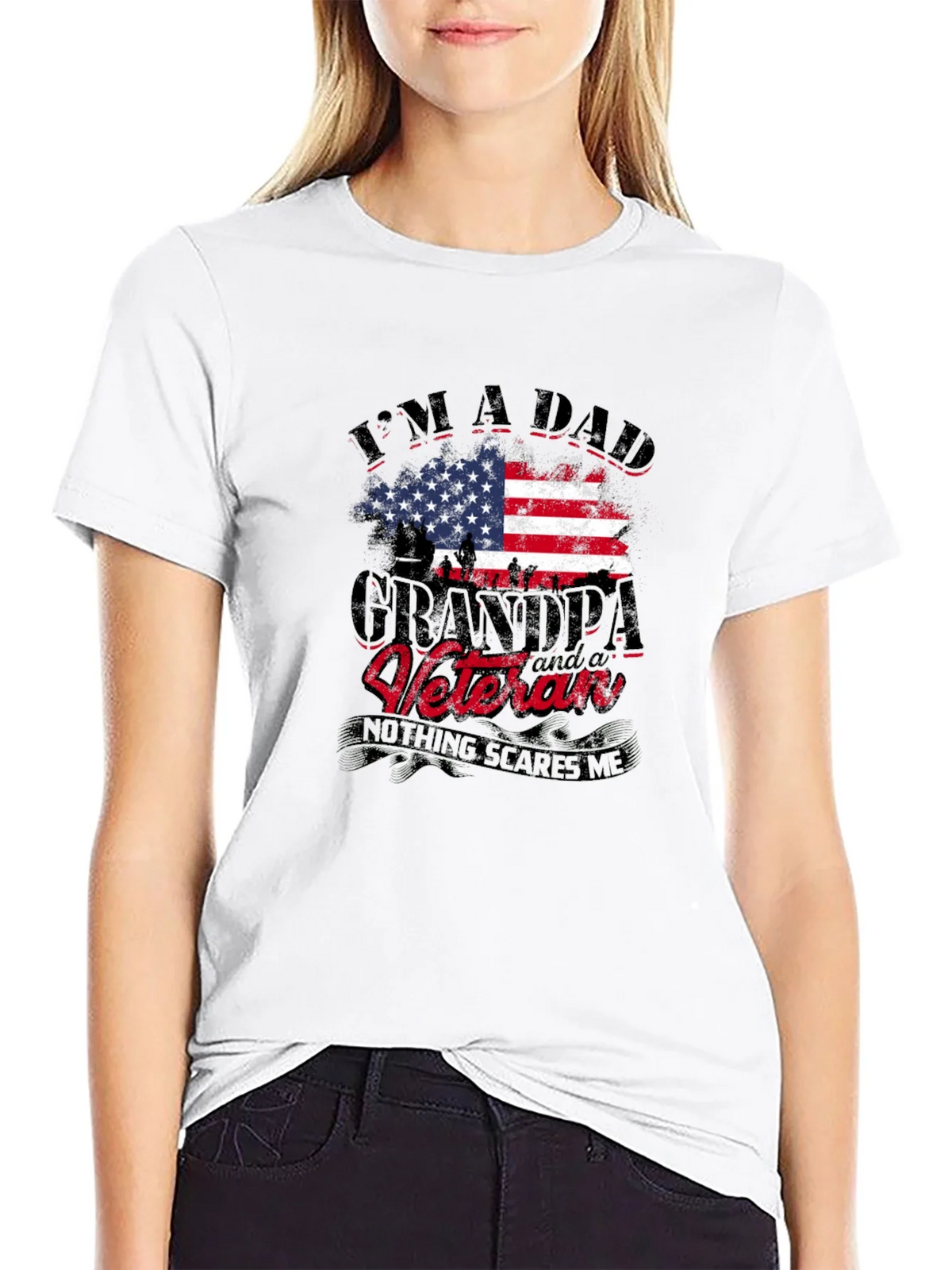 Dad Grandpa Veteran Graphic Tee product image 8