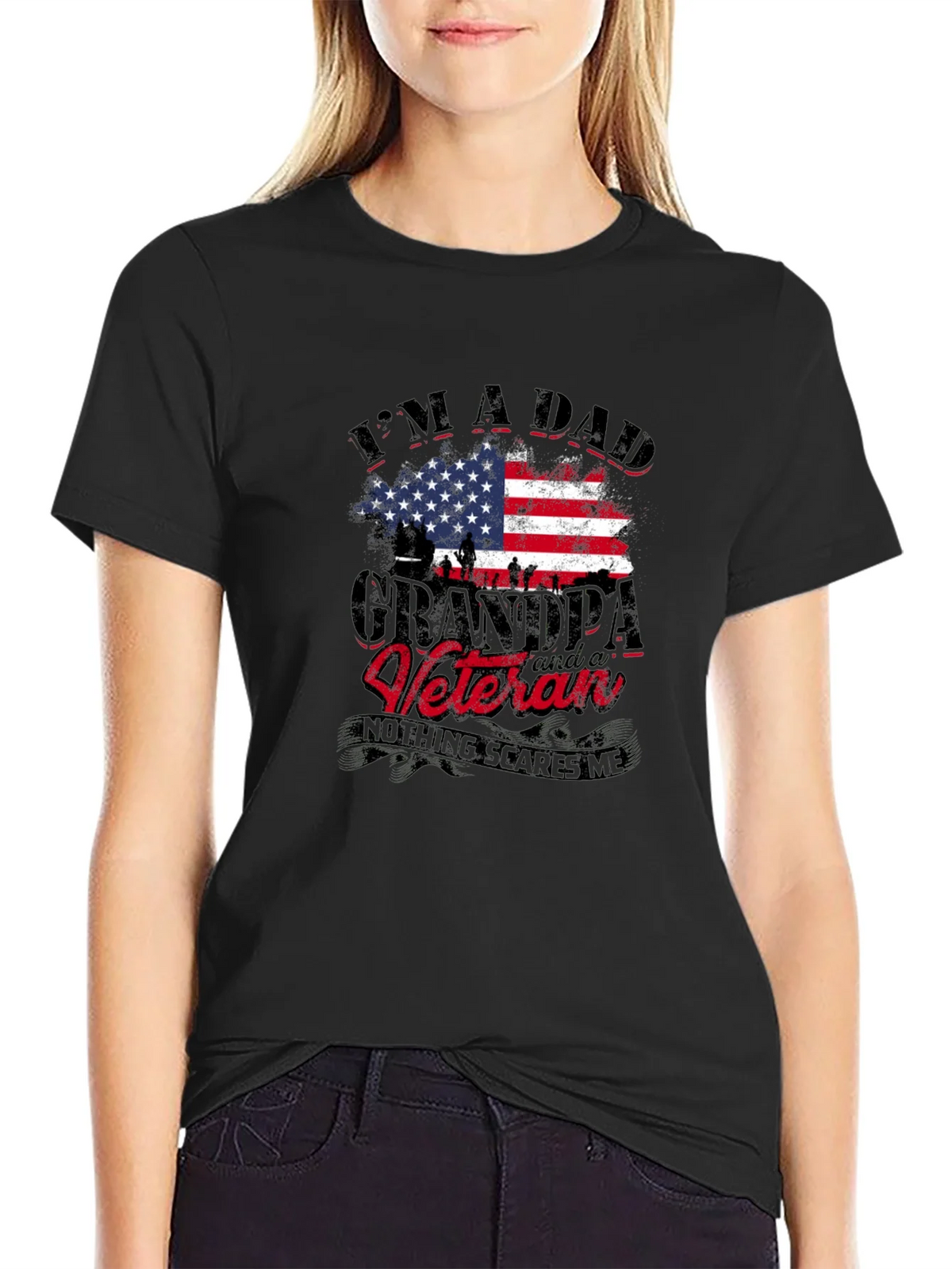 Dad Grandpa Veteran Graphic Tee product image 2