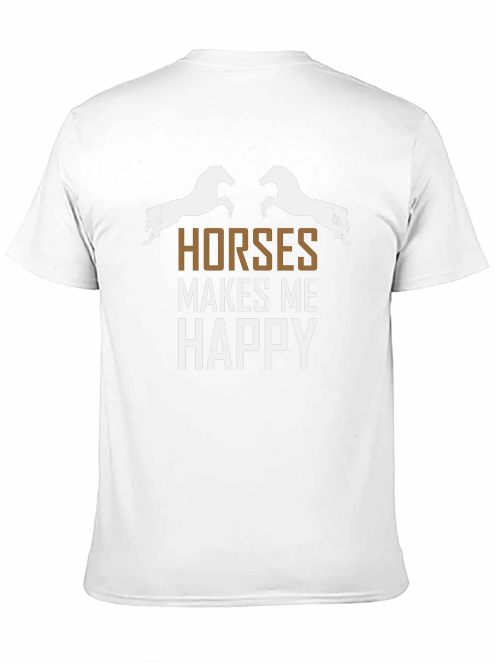 Horses Make Me Happy Graphic Tee product image 5