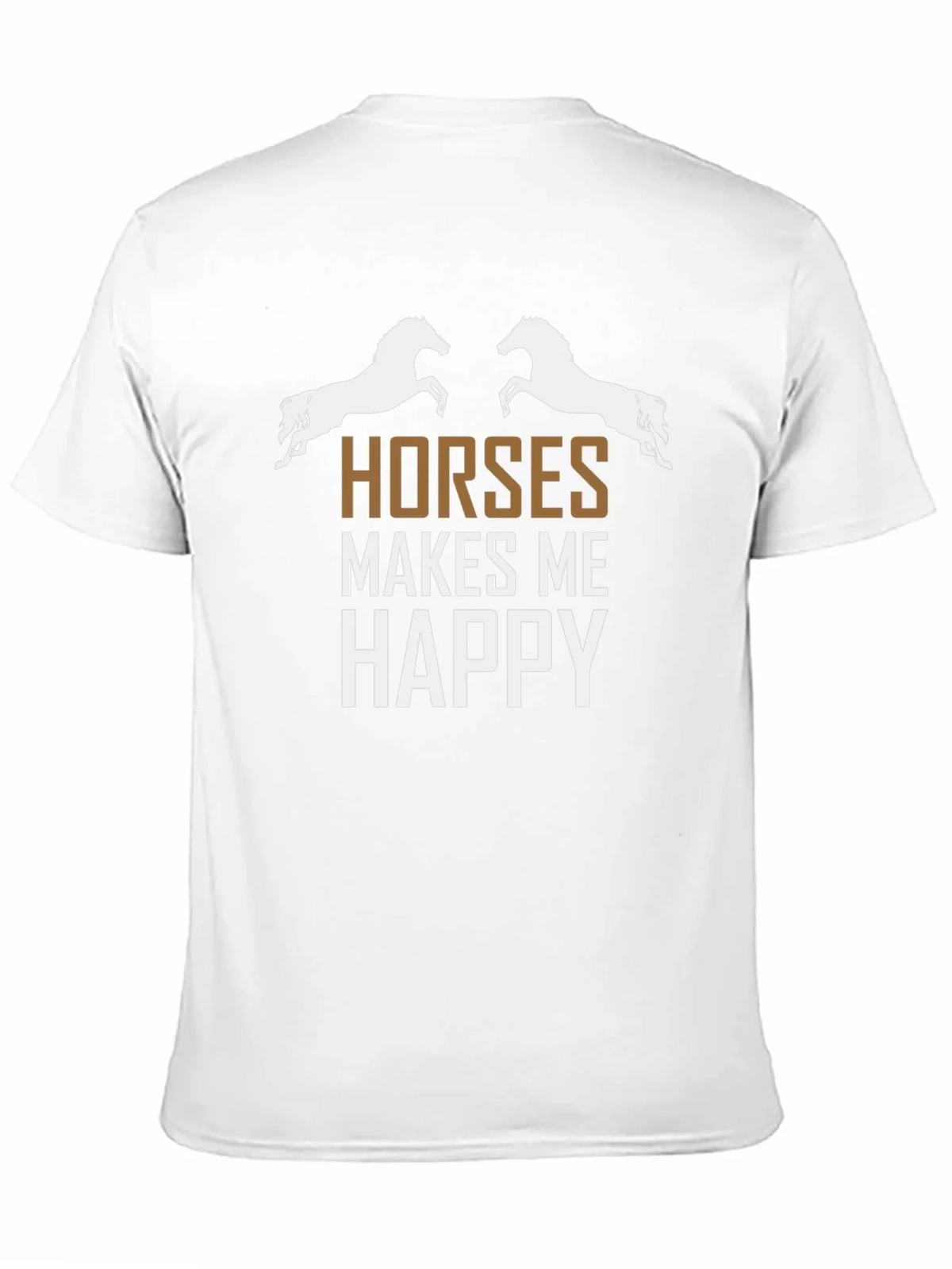 Horses Make Me Happy Graphic Tee product image 5