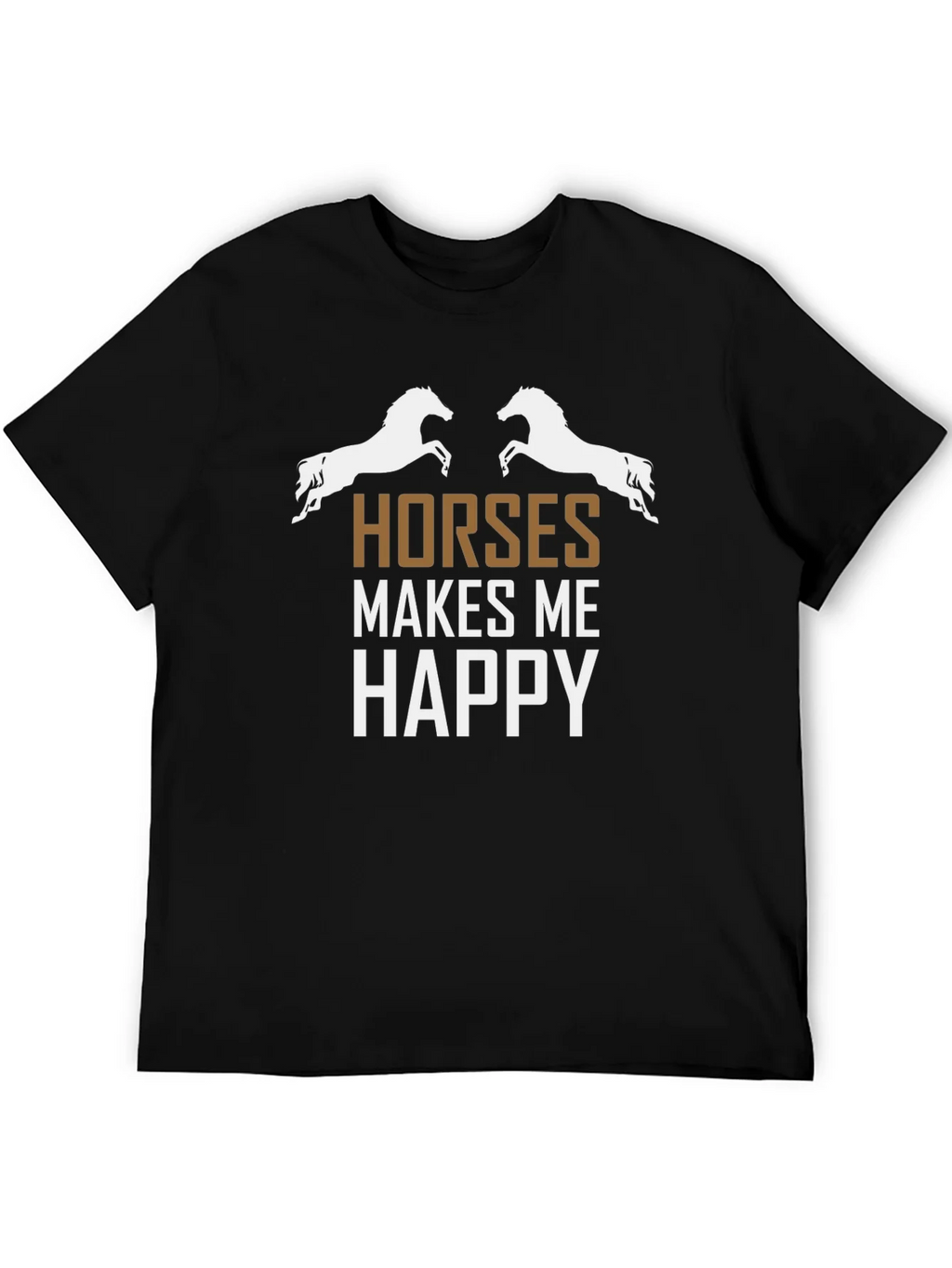 Horses Make Me Happy Graphic Tee product image 2
