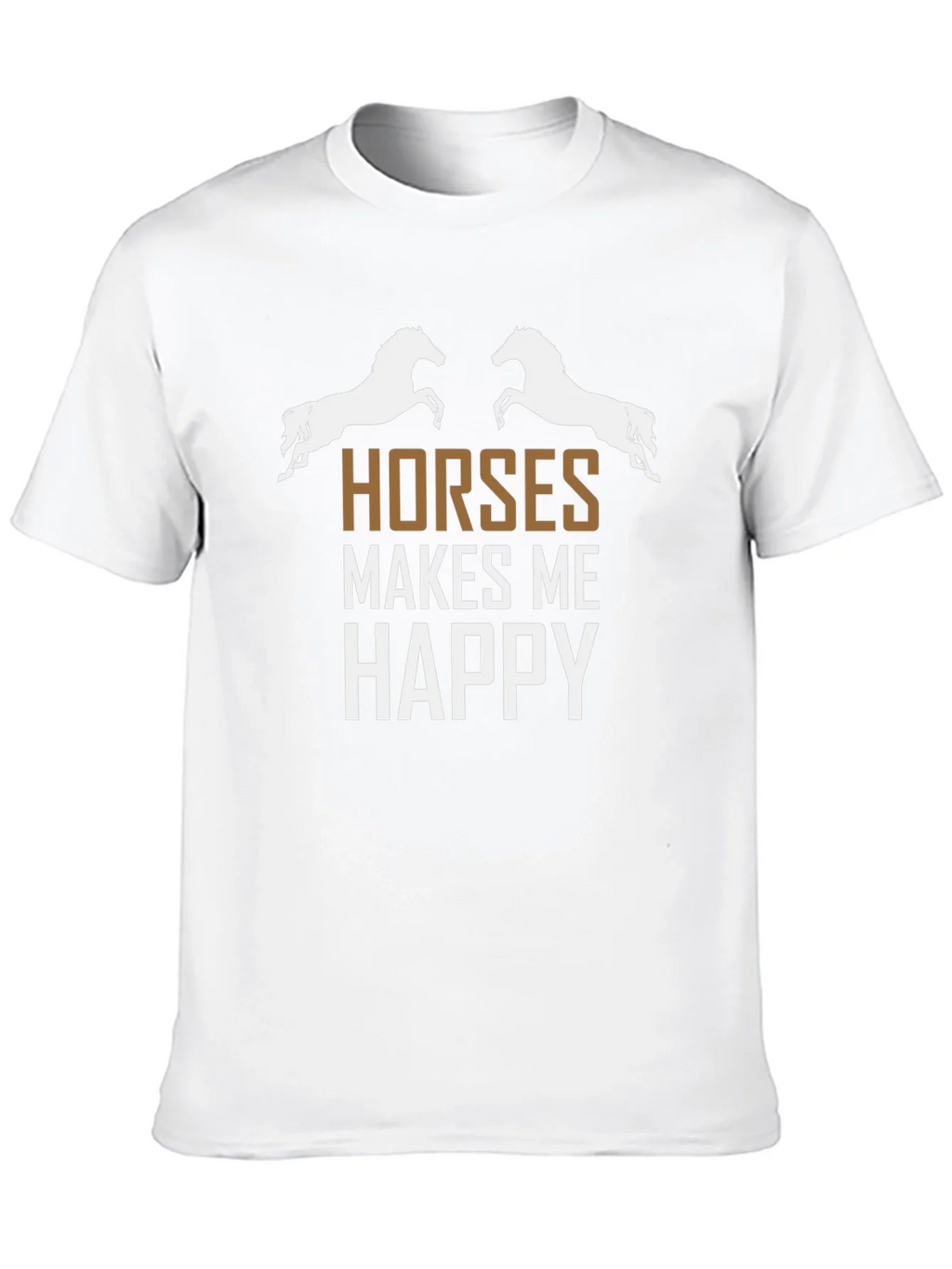 Horses Make Me Happy Graphic Tee product image 4