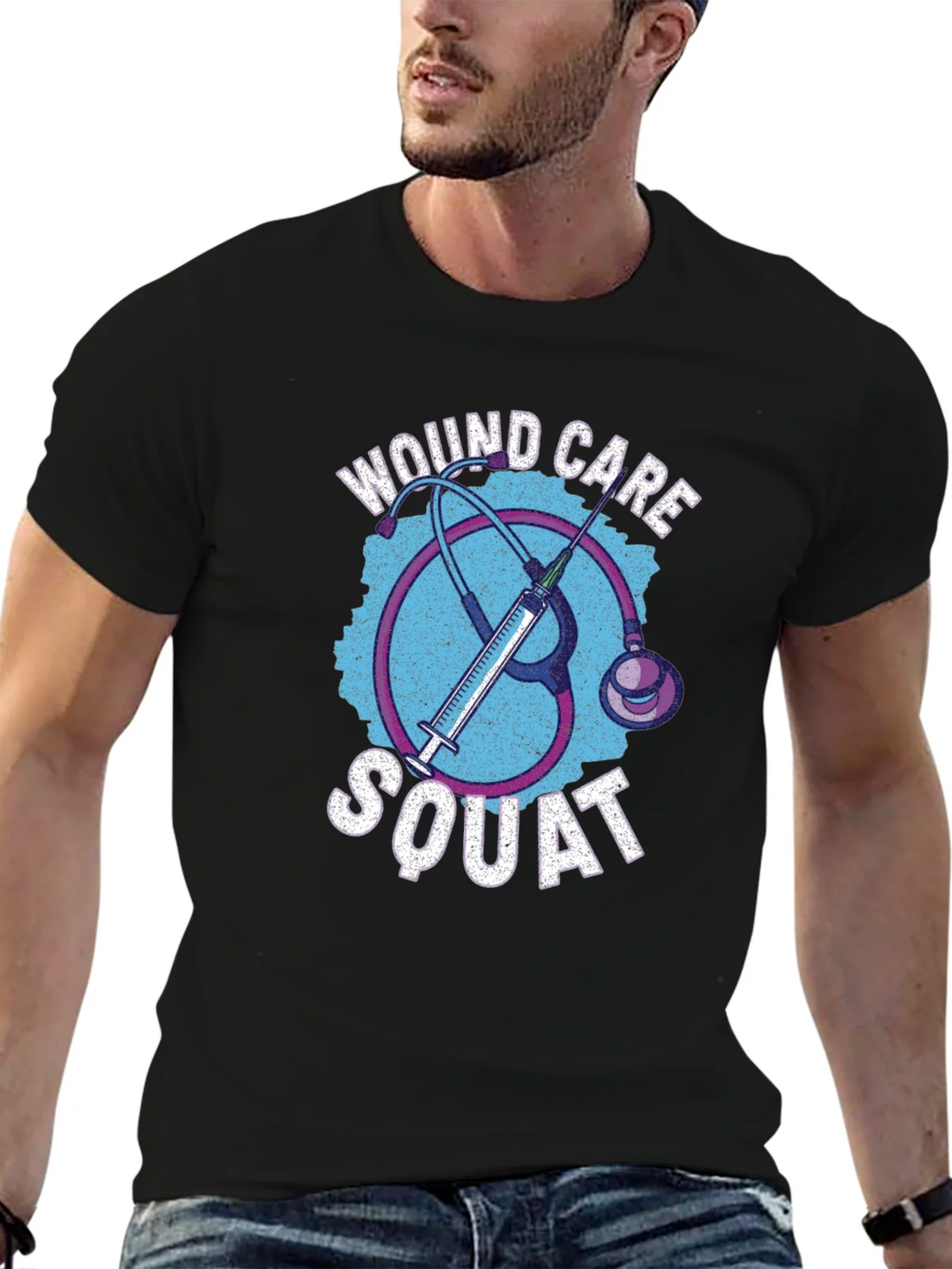 Wound Care Squad Black T-Shirt product image 6