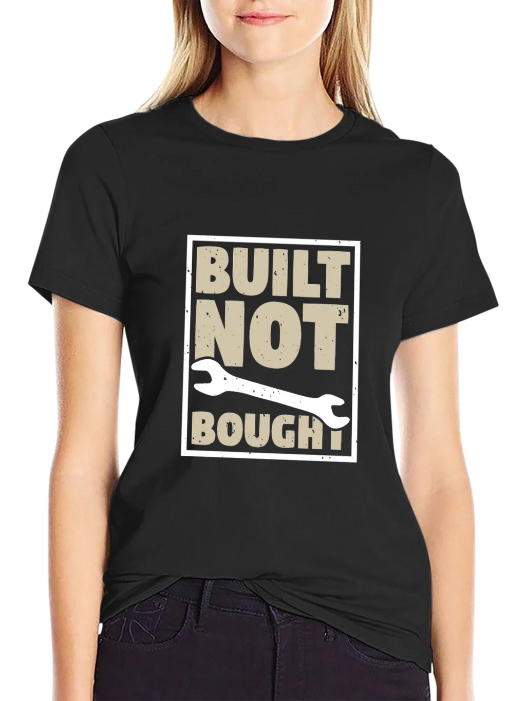 Built Not Bought Graphic Tee - DIY Mechanic Shirt product image 2