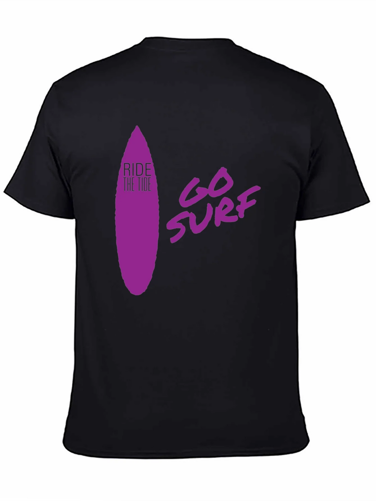 Ride the Tide Surf T-Shirt - Black product image 4