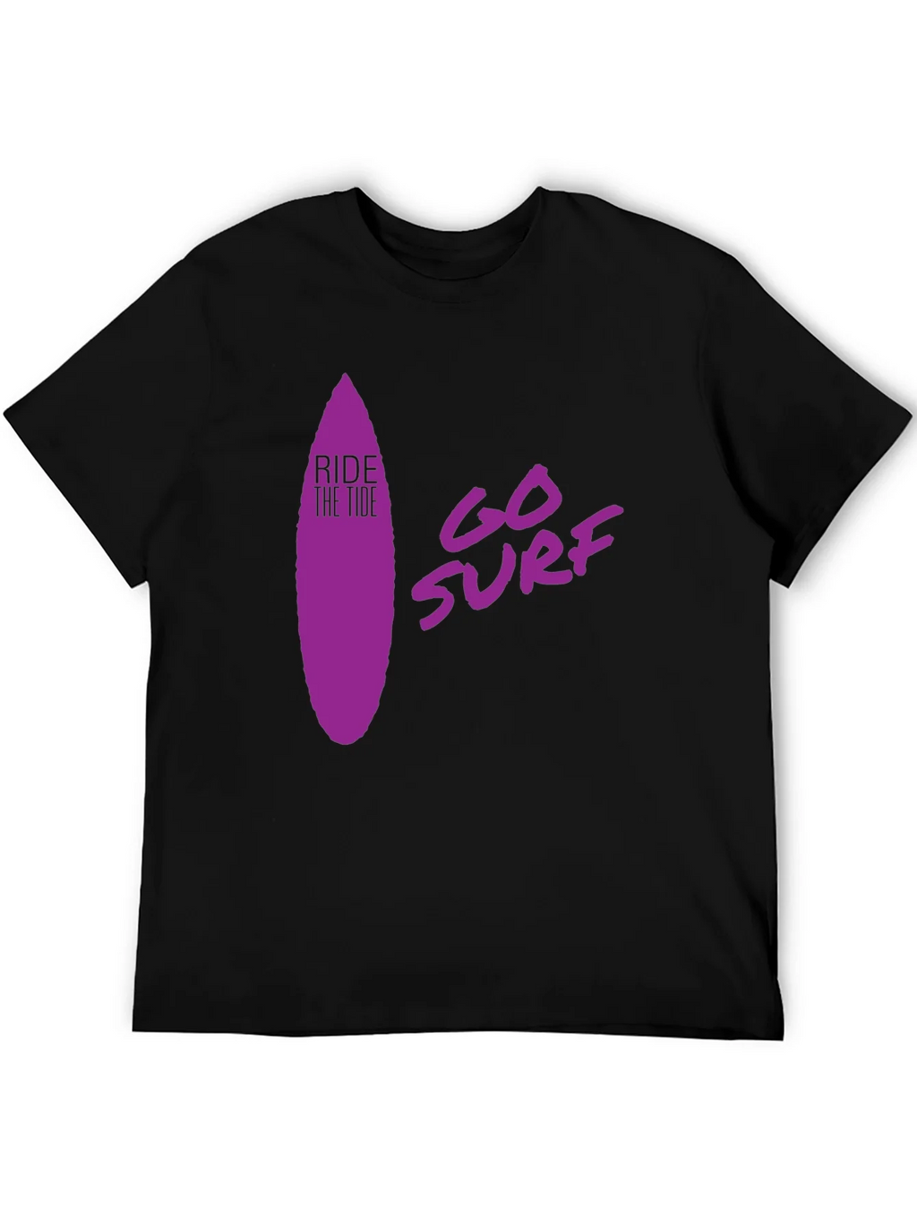 Ride the Tide Surf T-Shirt - Black product image 5