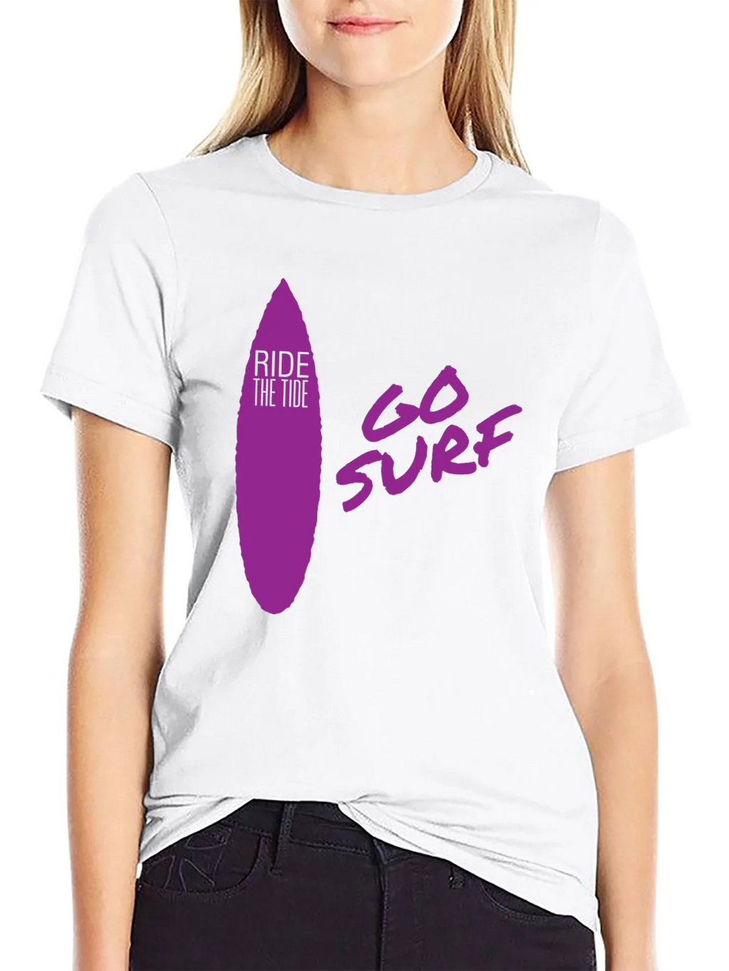 Ride the Tide Surf T-Shirt - Black product image 8