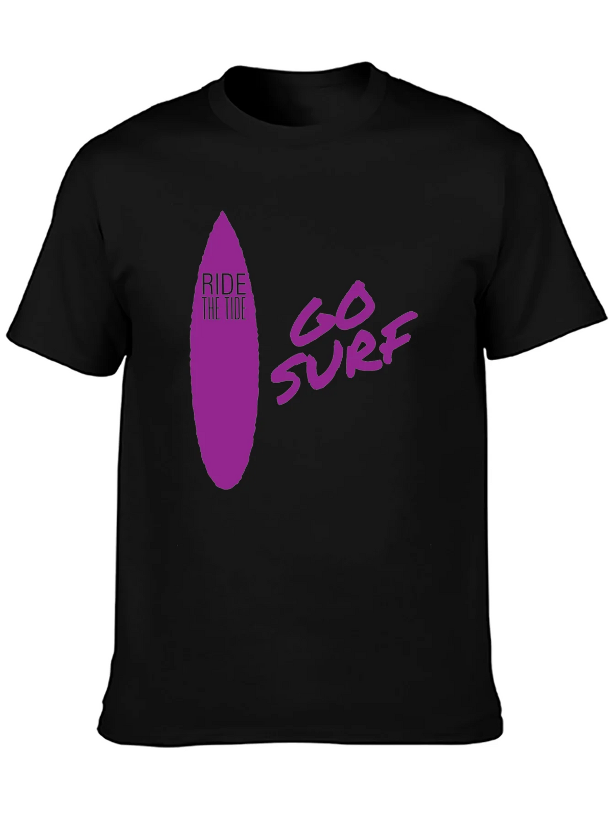 Ride the Tide Surf T-Shirt - Black product image 3
